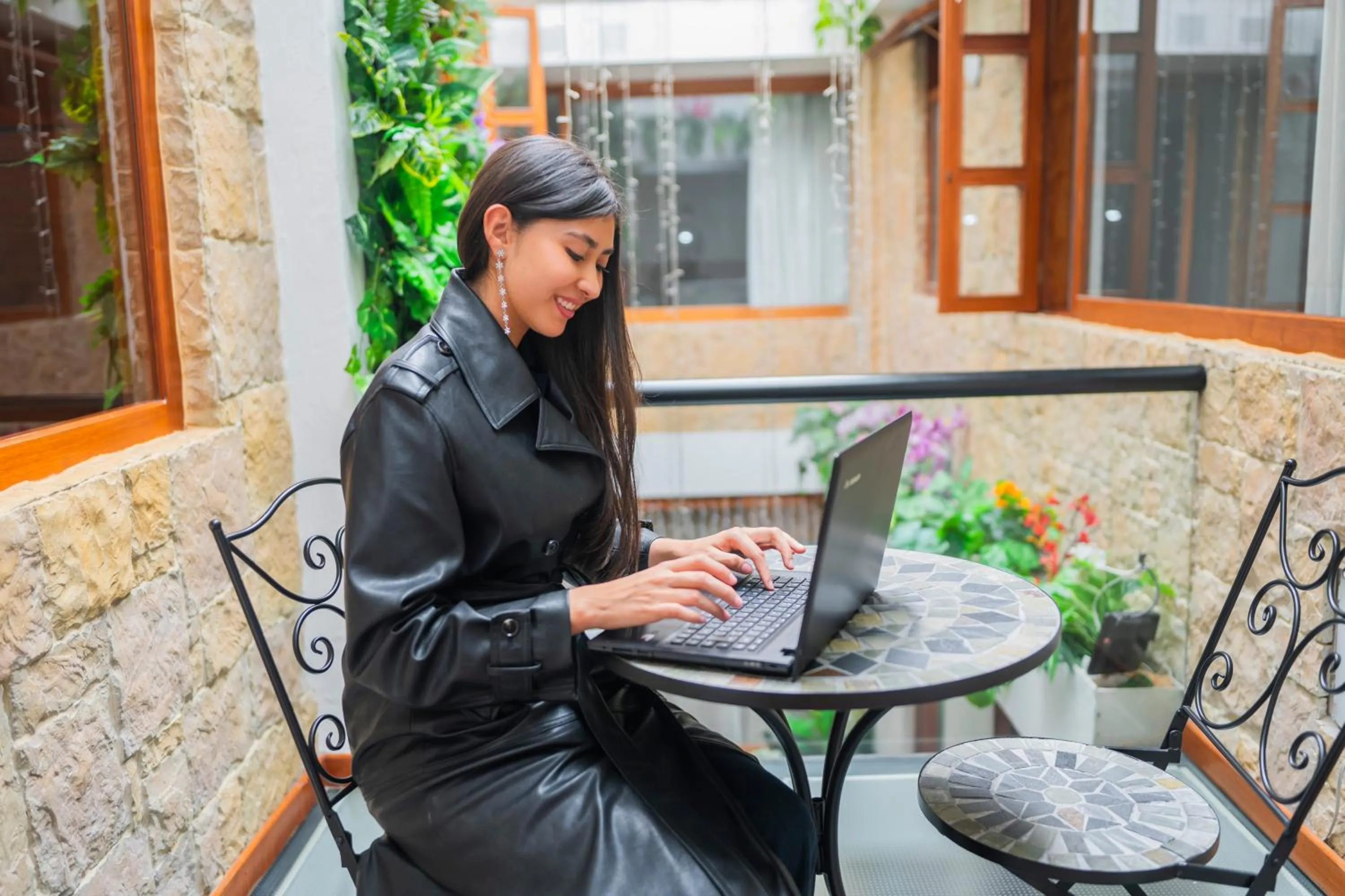 Seating area in Hotel Boutique San Marcos Chiquinquirá