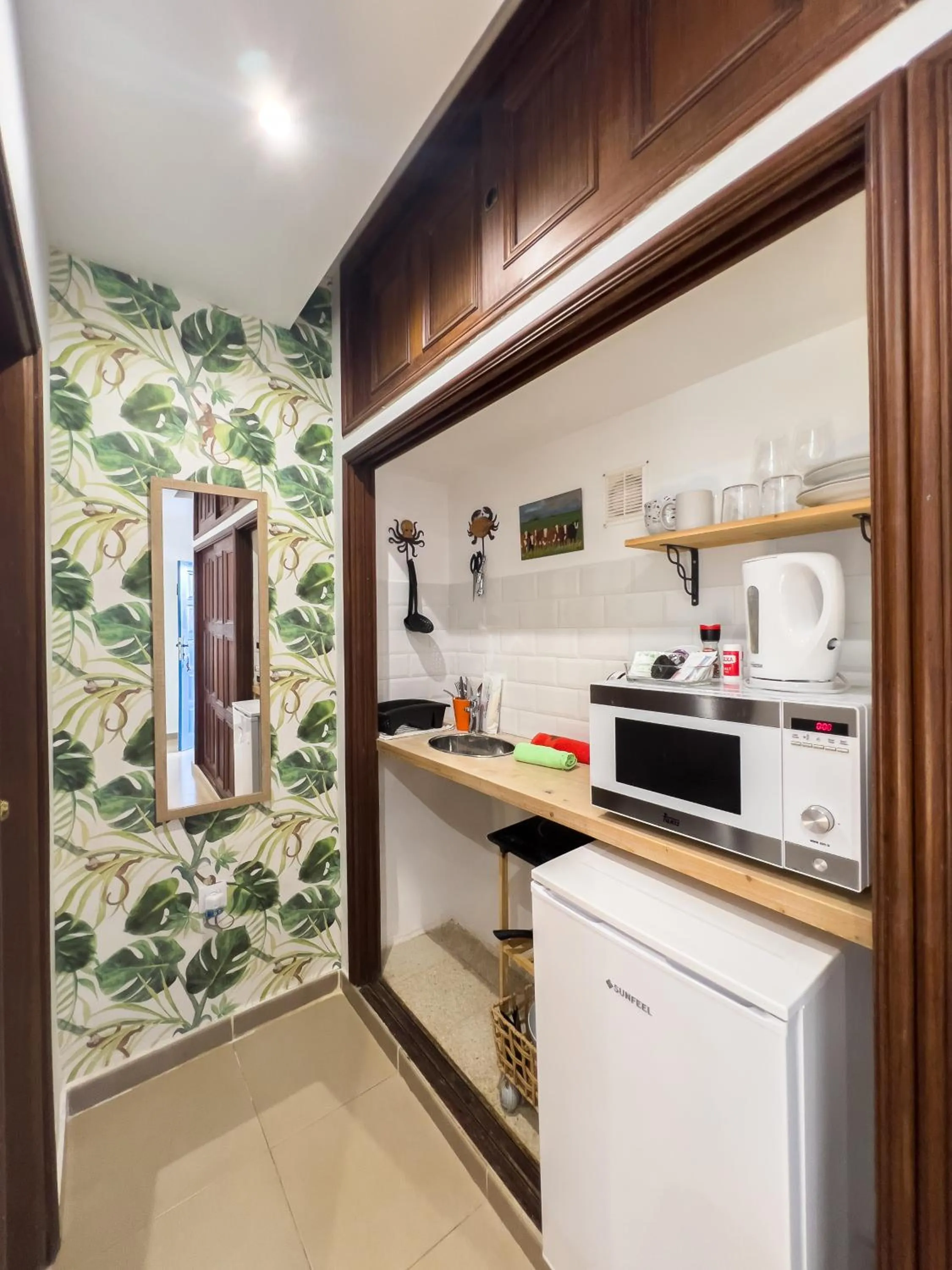 Kitchen or kitchenette in Hélène Holidays - Hotel Boutique