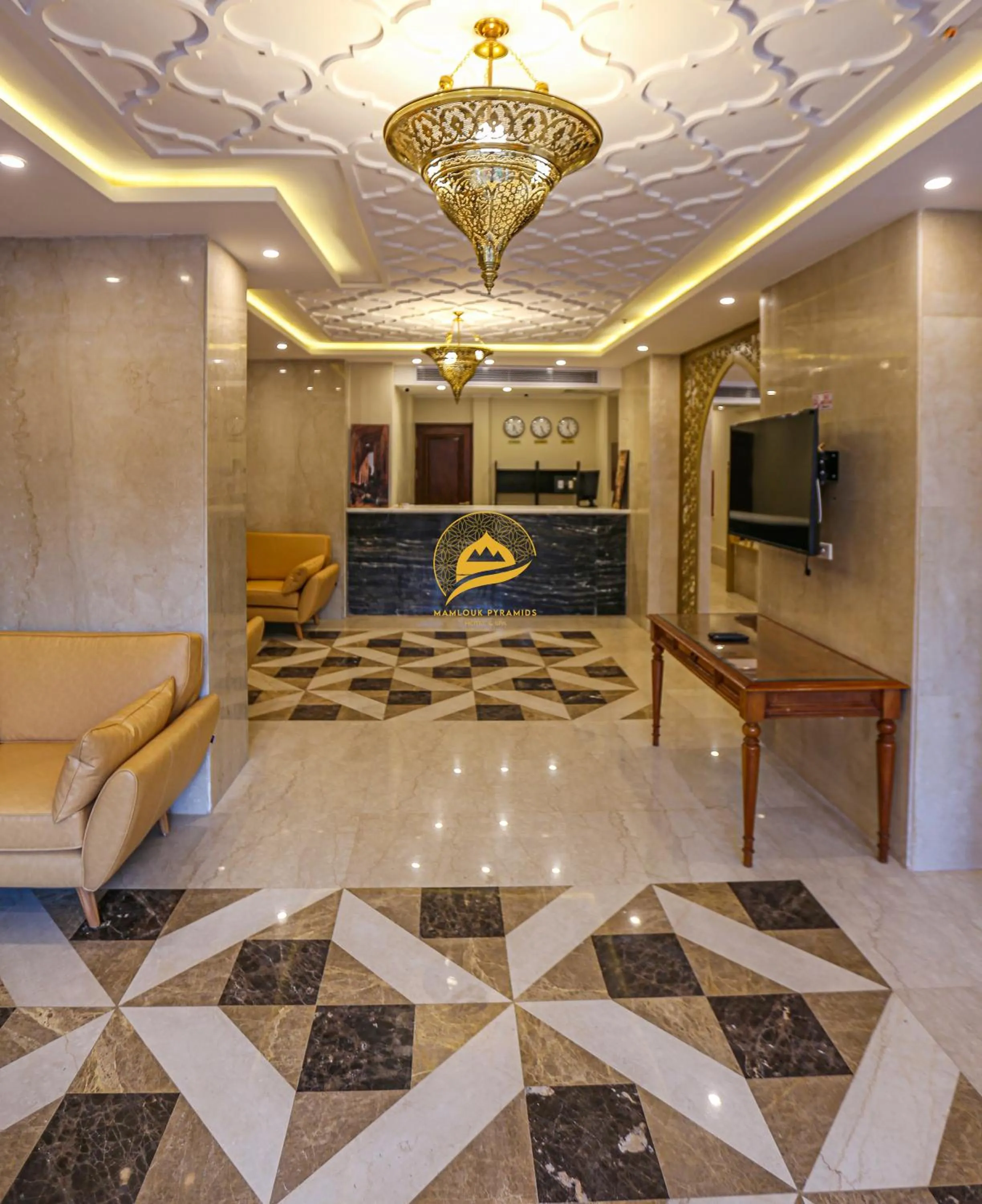 Lobby or reception in Mamlouk Pyramids Hotel