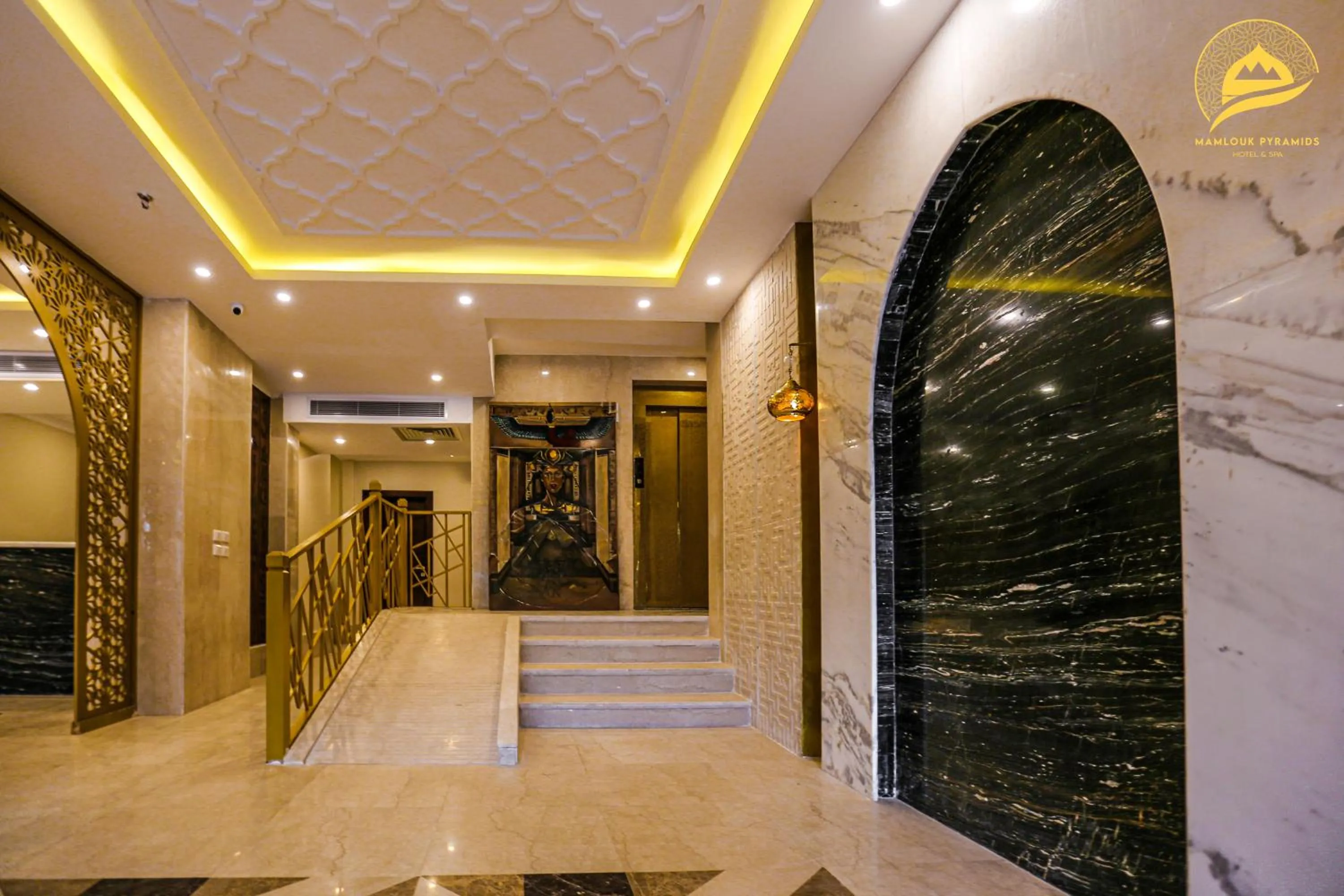 Lobby or reception in Mamlouk Pyramids Hotel
