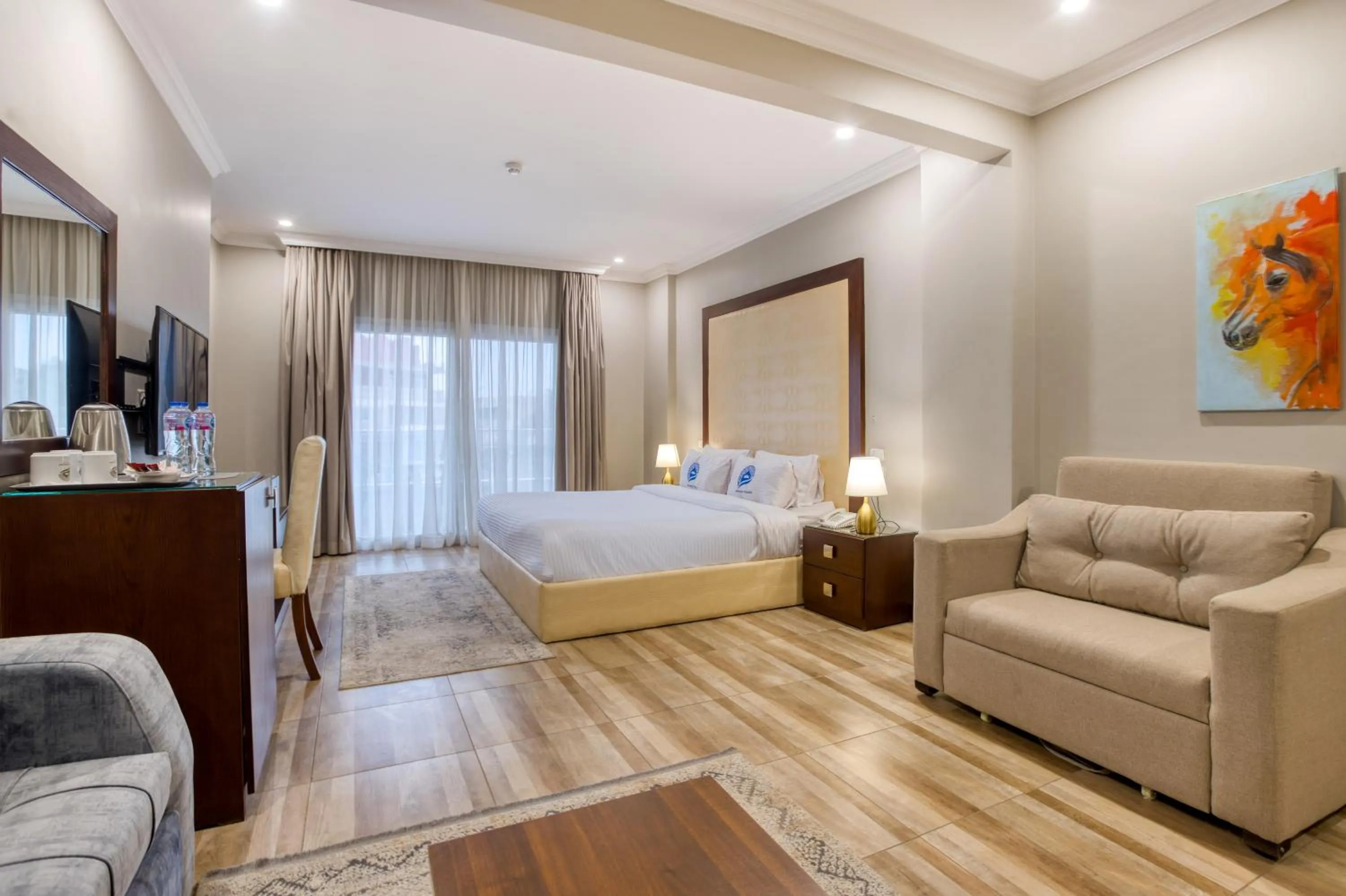 Bedroom, Bed in Mamlouk Pyramids Hotel