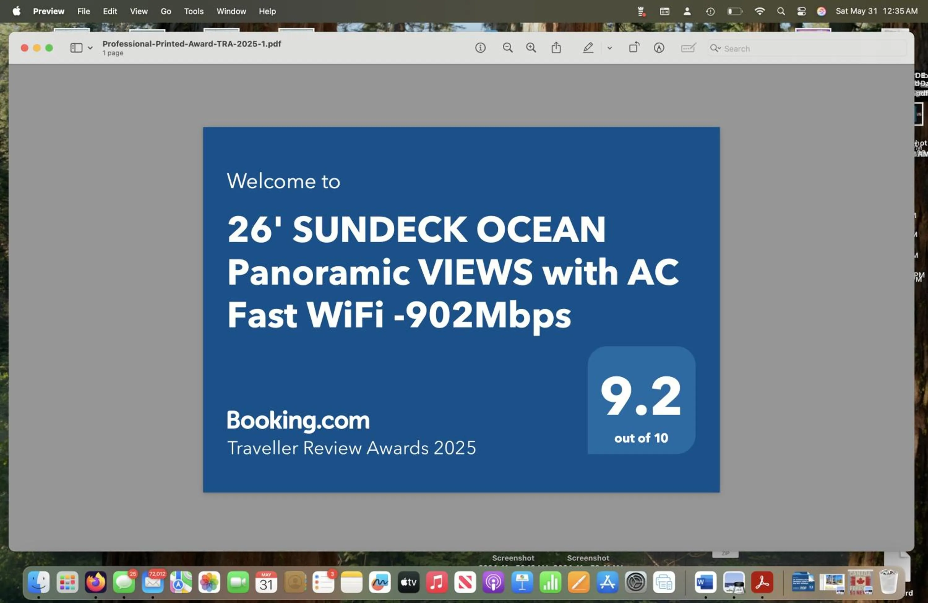 26' SUNDECK OCEAN Panoramic VIEWS with AC Fast WiFi -902Mbps