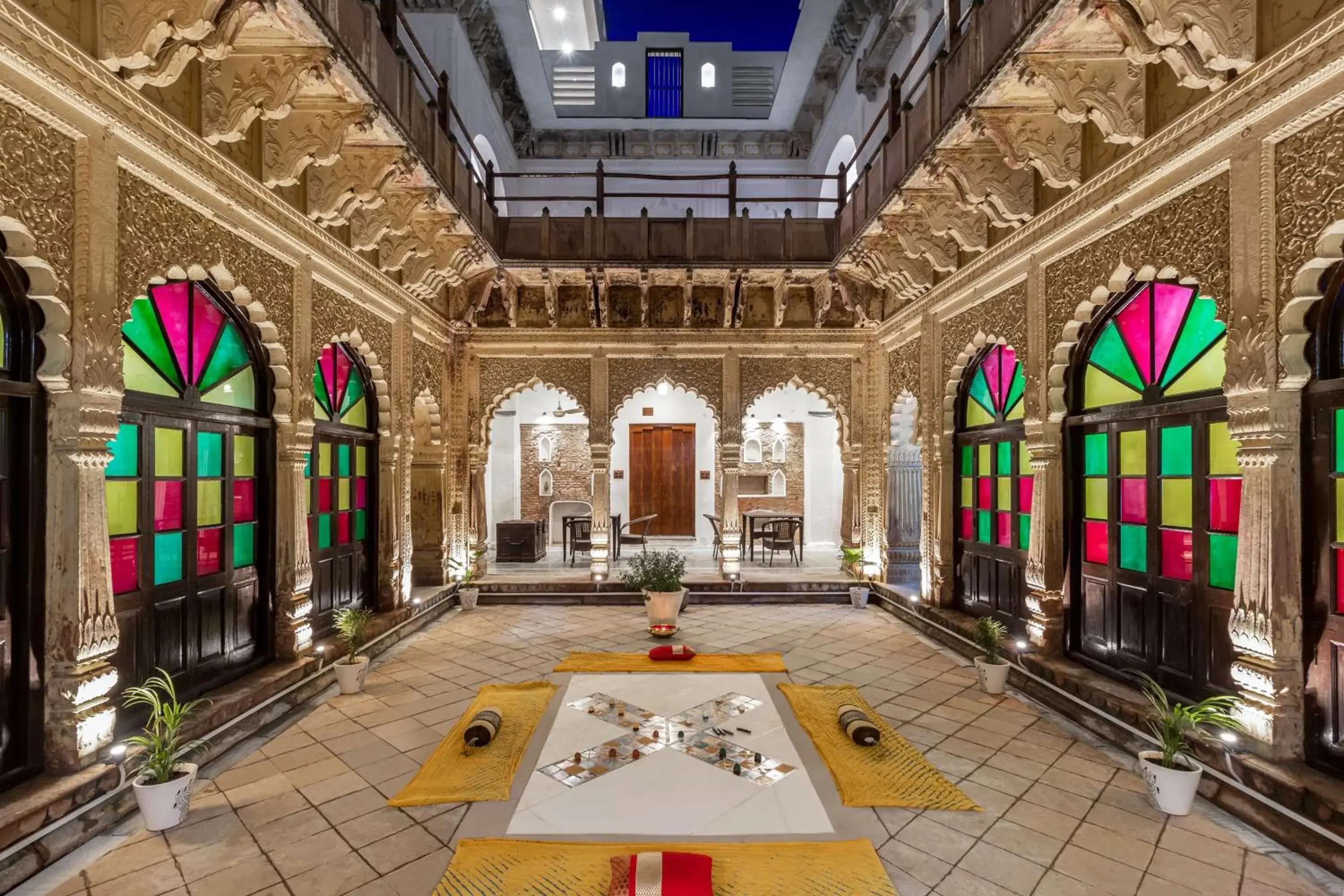 Inner courtyard view in WelcomHeritage Badi Kothi Inner courtyard view in WelcomHeritage Badi Kothi