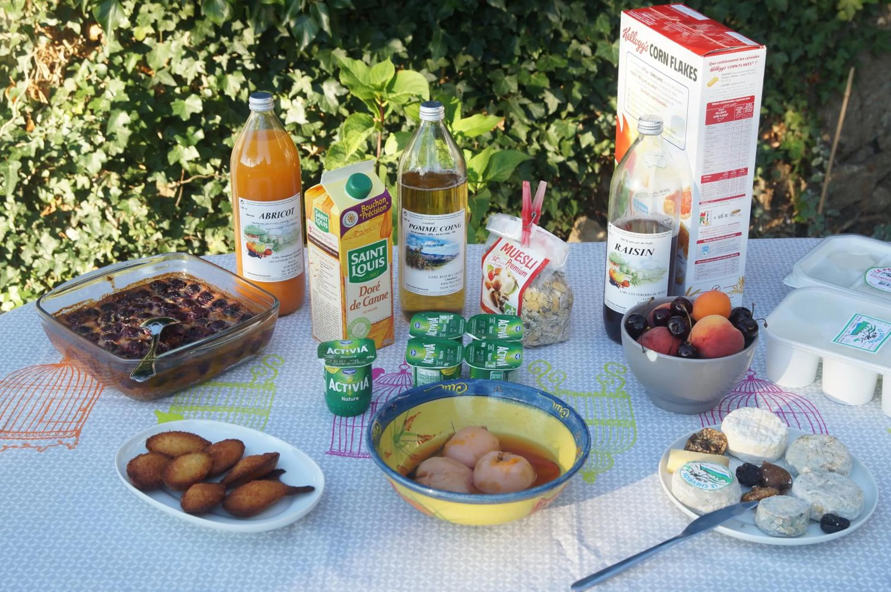 Continental breakfast in Le Grand Noë