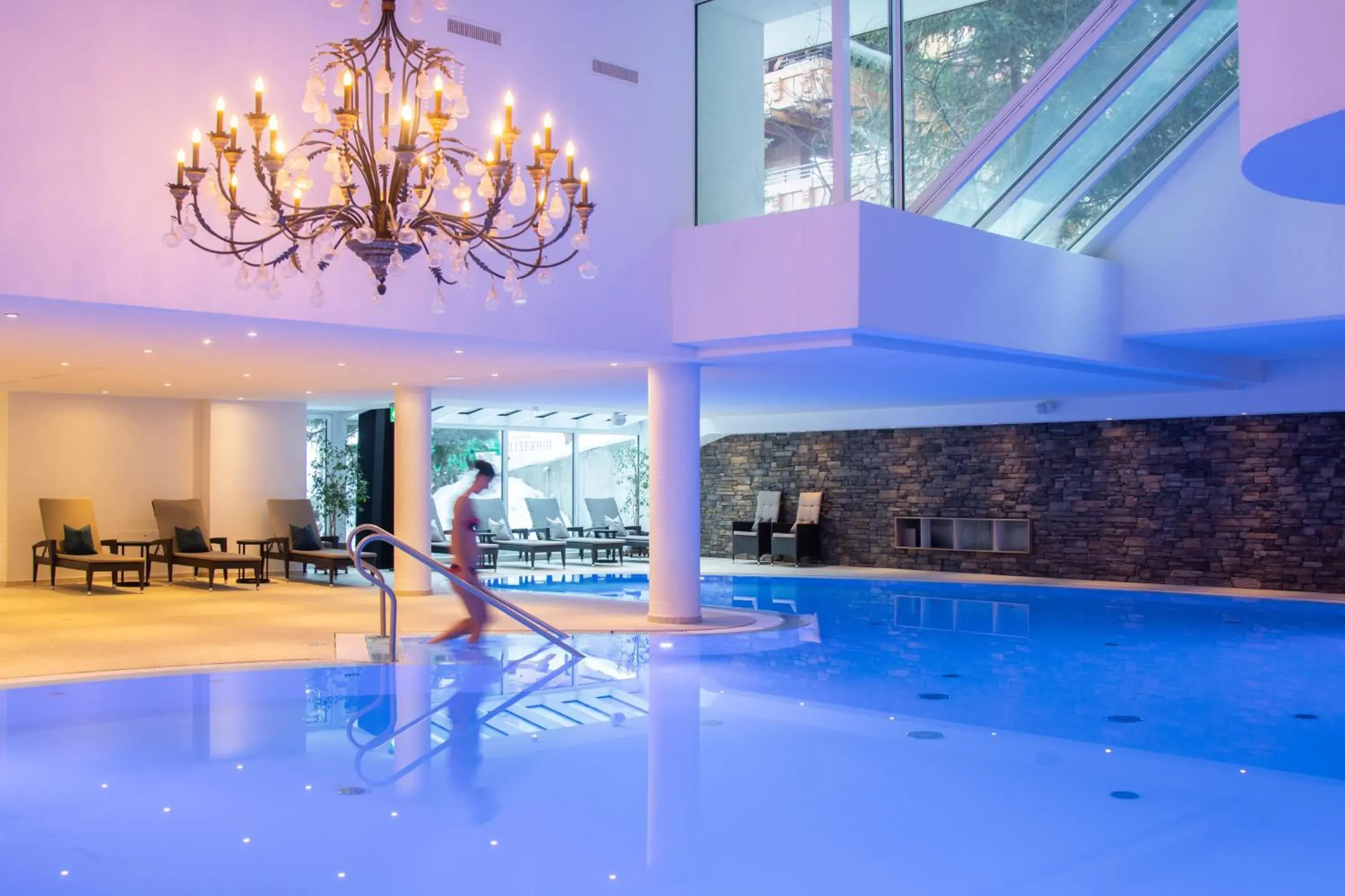 Spa and wellness centre/facilities in Walliserhof Grand-Hotel & Spa Relais & Châteaux Spa and wellness centre/facilities in Walliserhof Grand-Hotel & Spa Relais & Châteaux