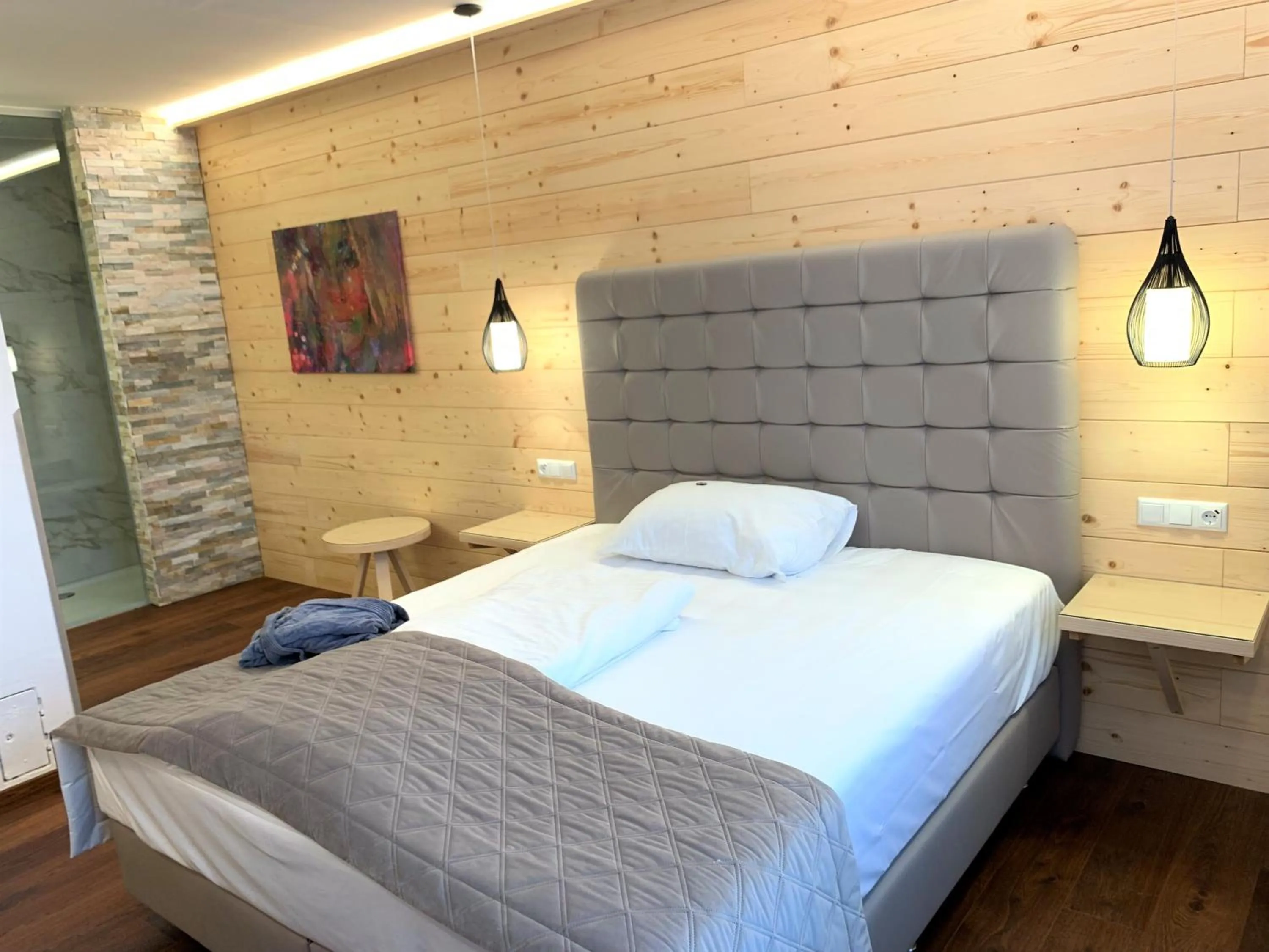 Bed in Hotel San Marco