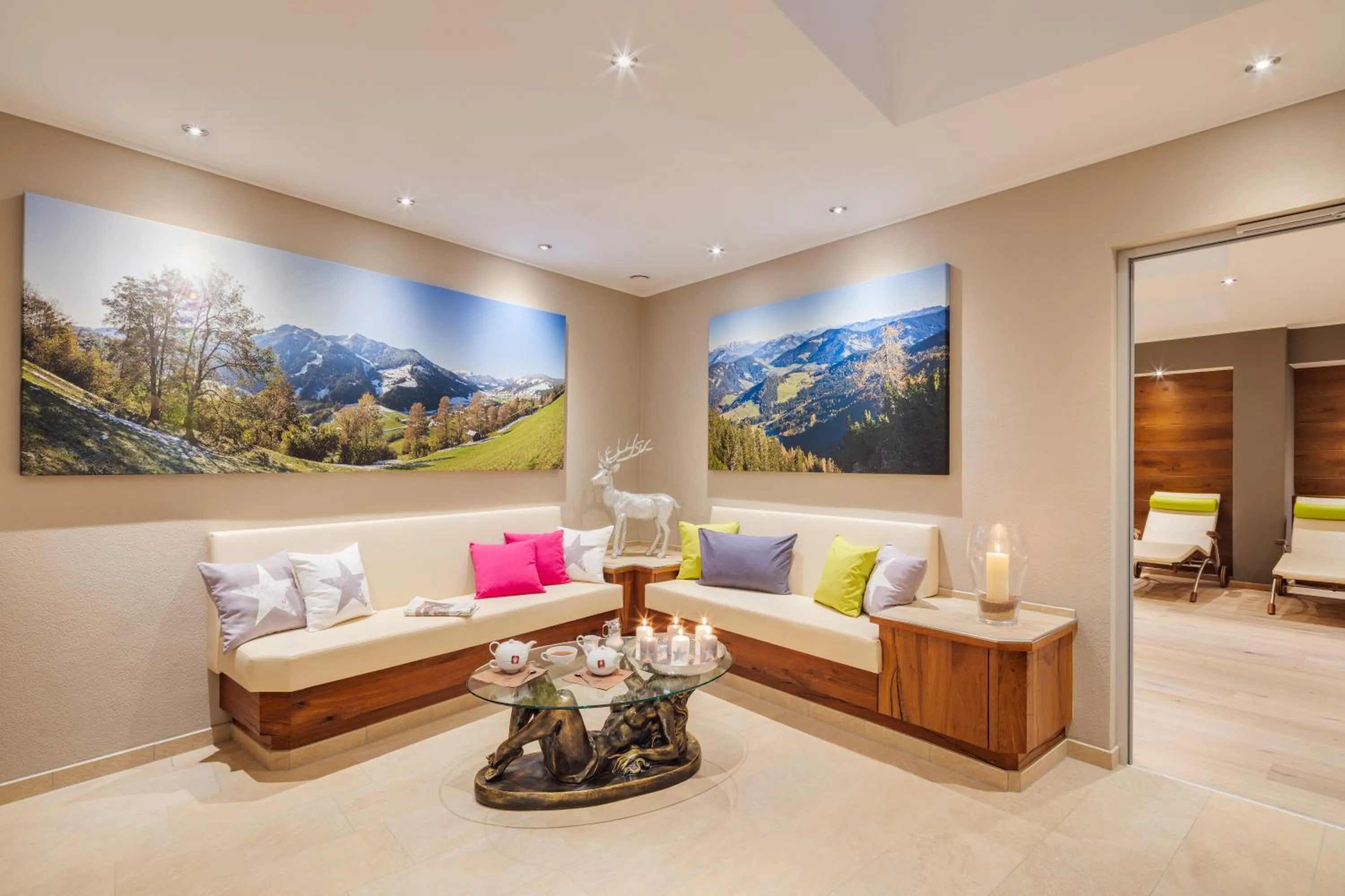 Steam room in Apparthotel Talhof, Restaurant, Pool und Spa