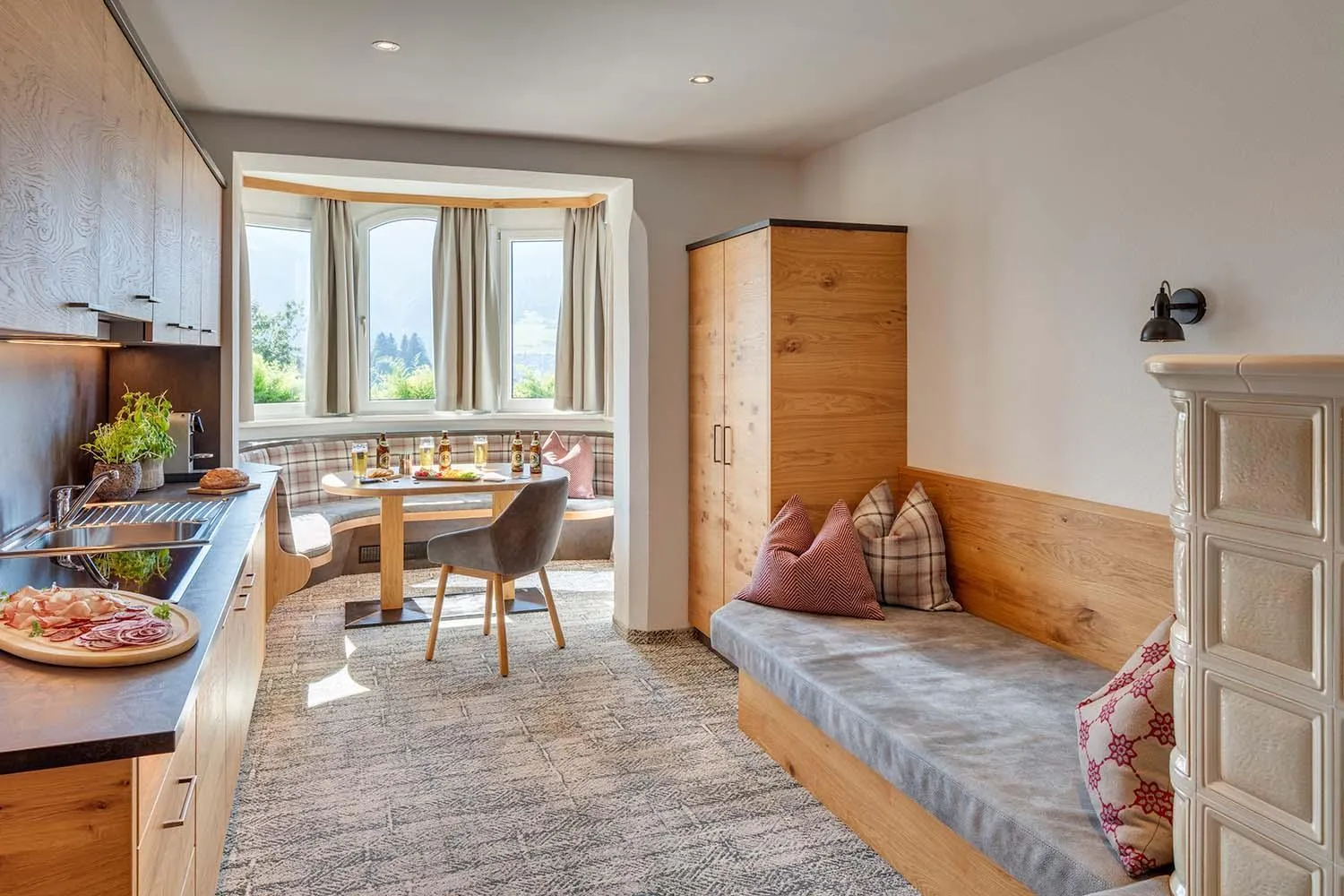 Living room in Apparthotel Talhof, Restaurant, Pool und Spa