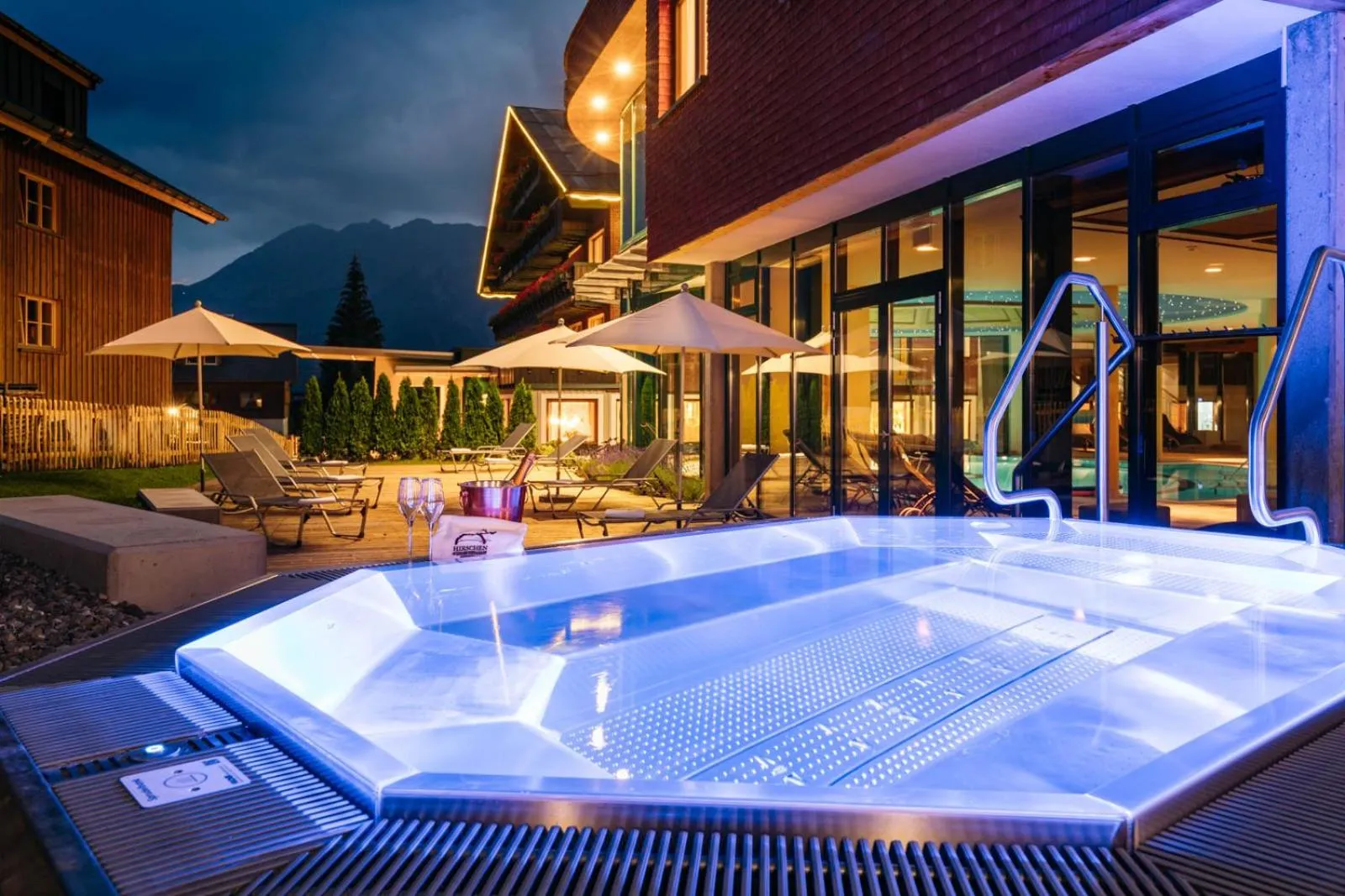 Hot Tub in Hirschen Wohlfühlhotel Bregenzerwald