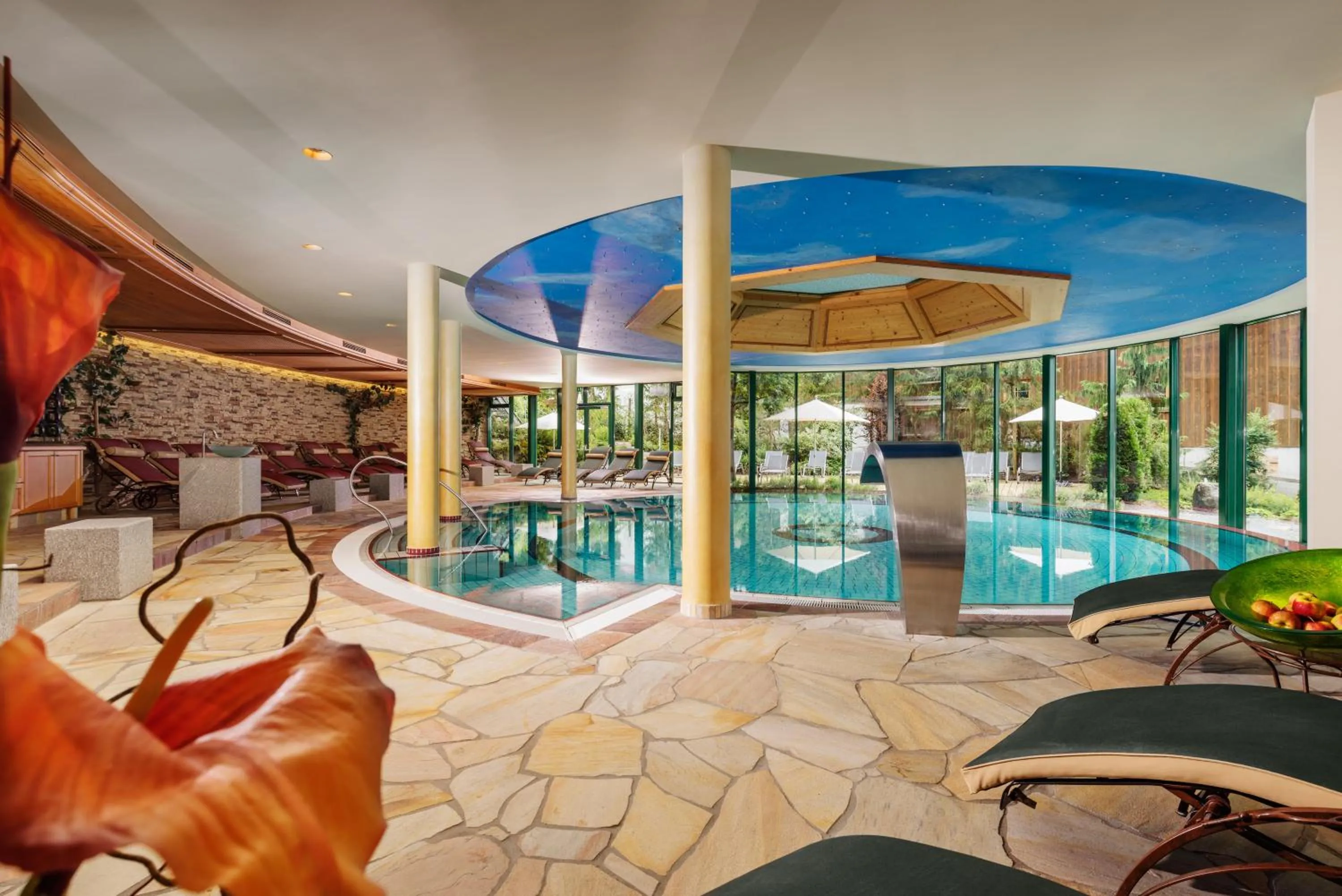 Swimming pool in Hirschen Wohlfühlhotel Bregenzerwald