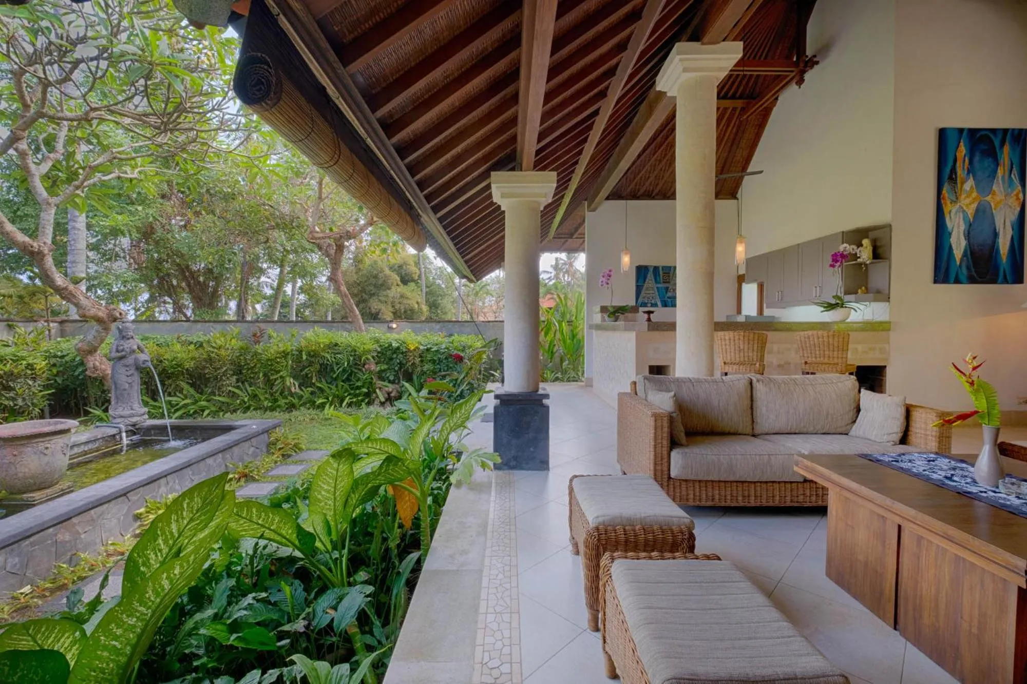 Seating area in Kutus Kutus Estuary Saba Beach