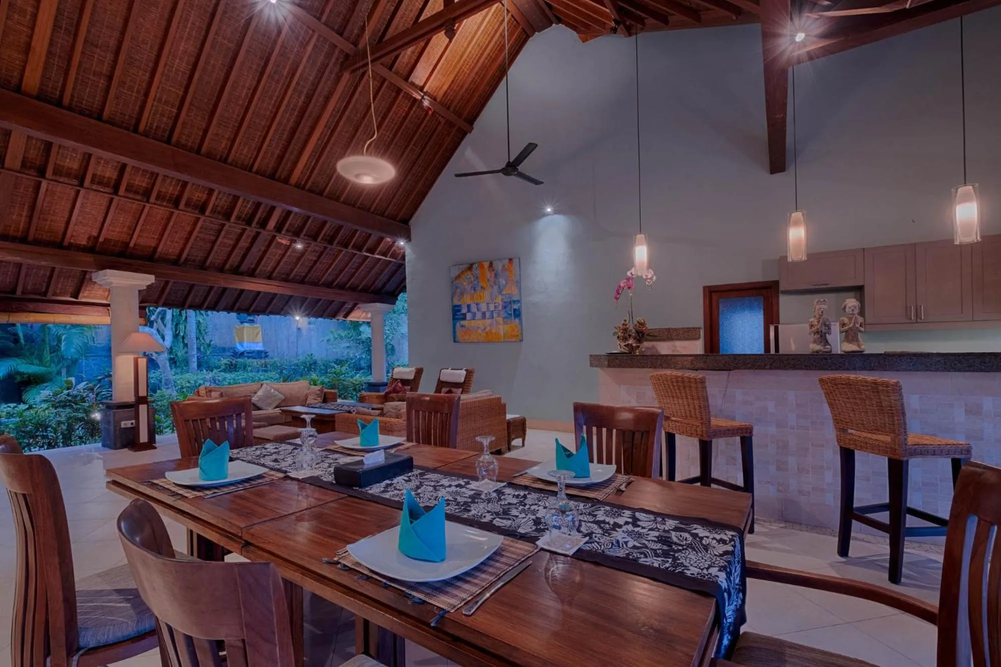 Seating area in Kutus Kutus Estuary Saba Beach