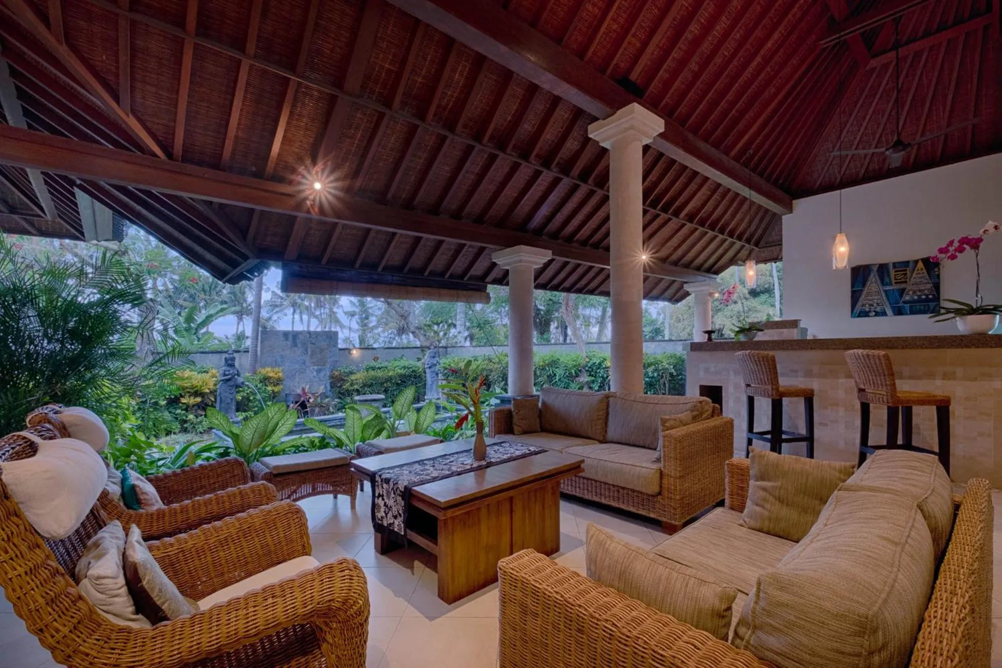 Seating area in Kutus Kutus Estuary Saba Beach