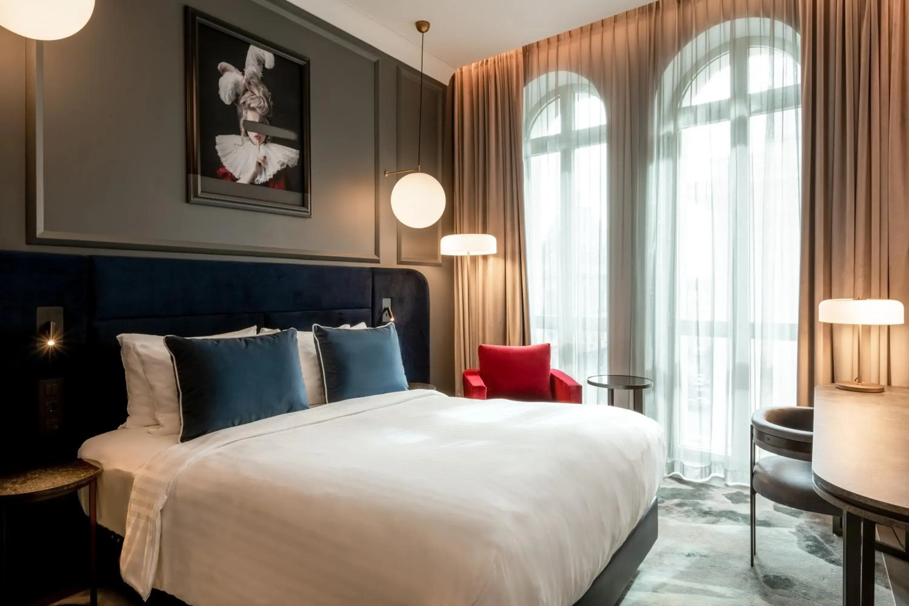 Bedroom, Bed in The Marmorosch Bucharest, Autograph Collection Bedroom, Bed in The Marmorosch Bucharest, Autograph Collection