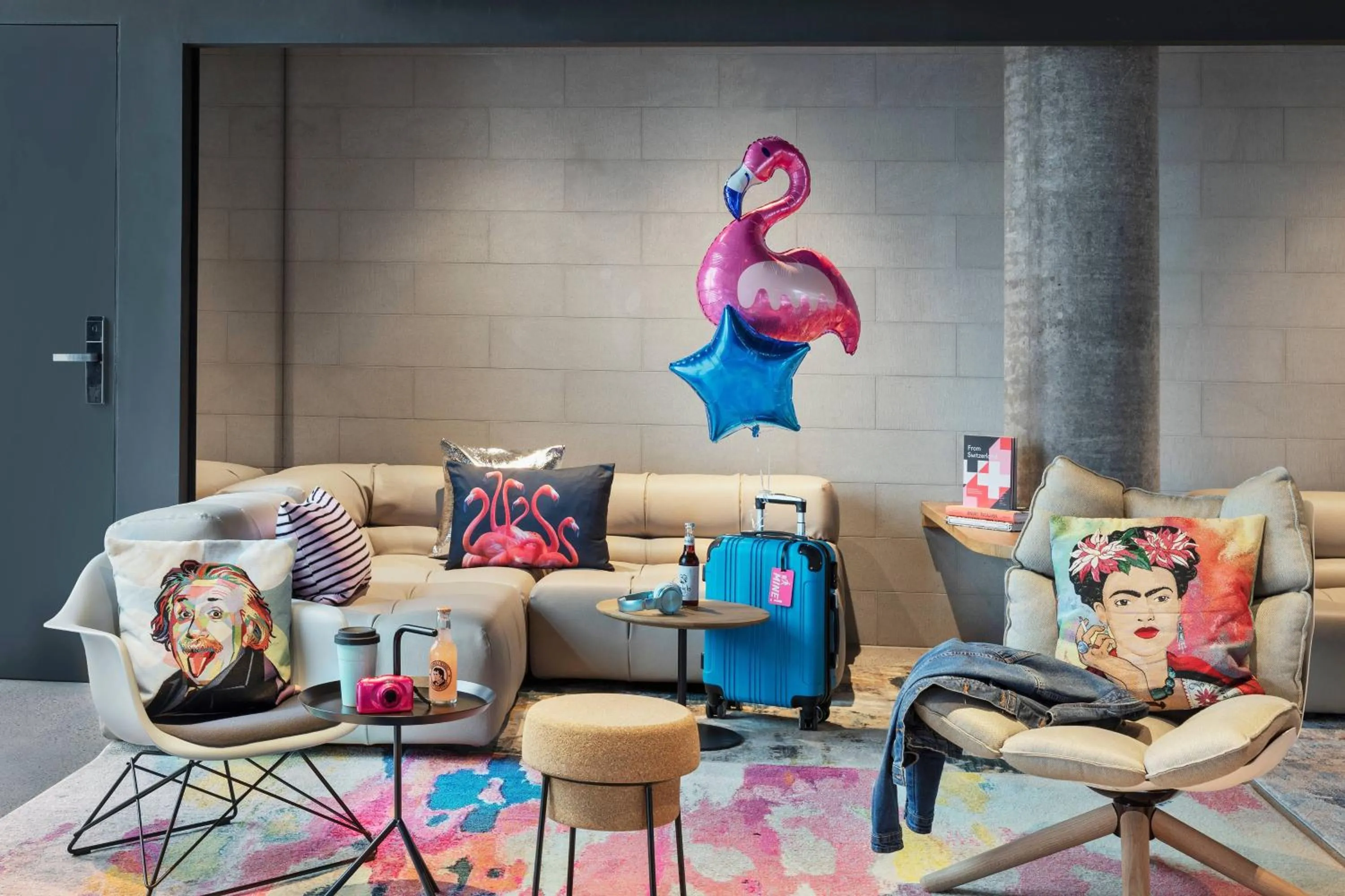 Living room in Moxy Rapperswil