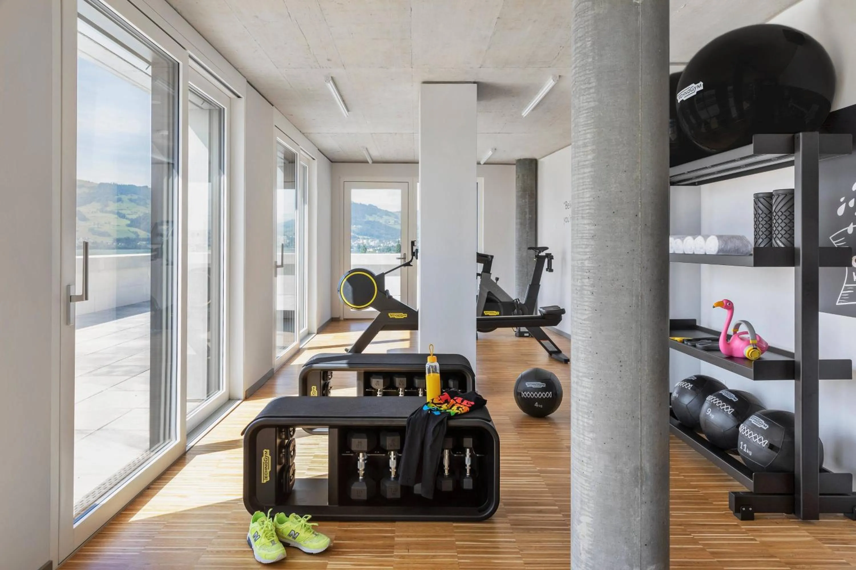 Fitness centre/facilities in Moxy Rapperswil