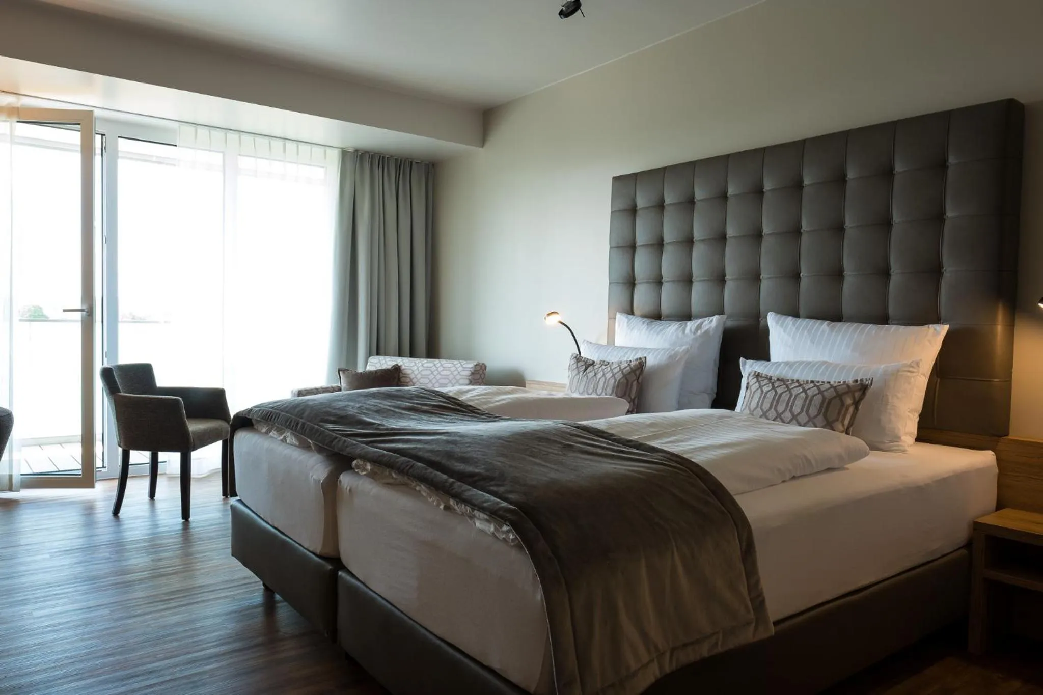 Bed in Rebhan's Business und Wellness Hotel