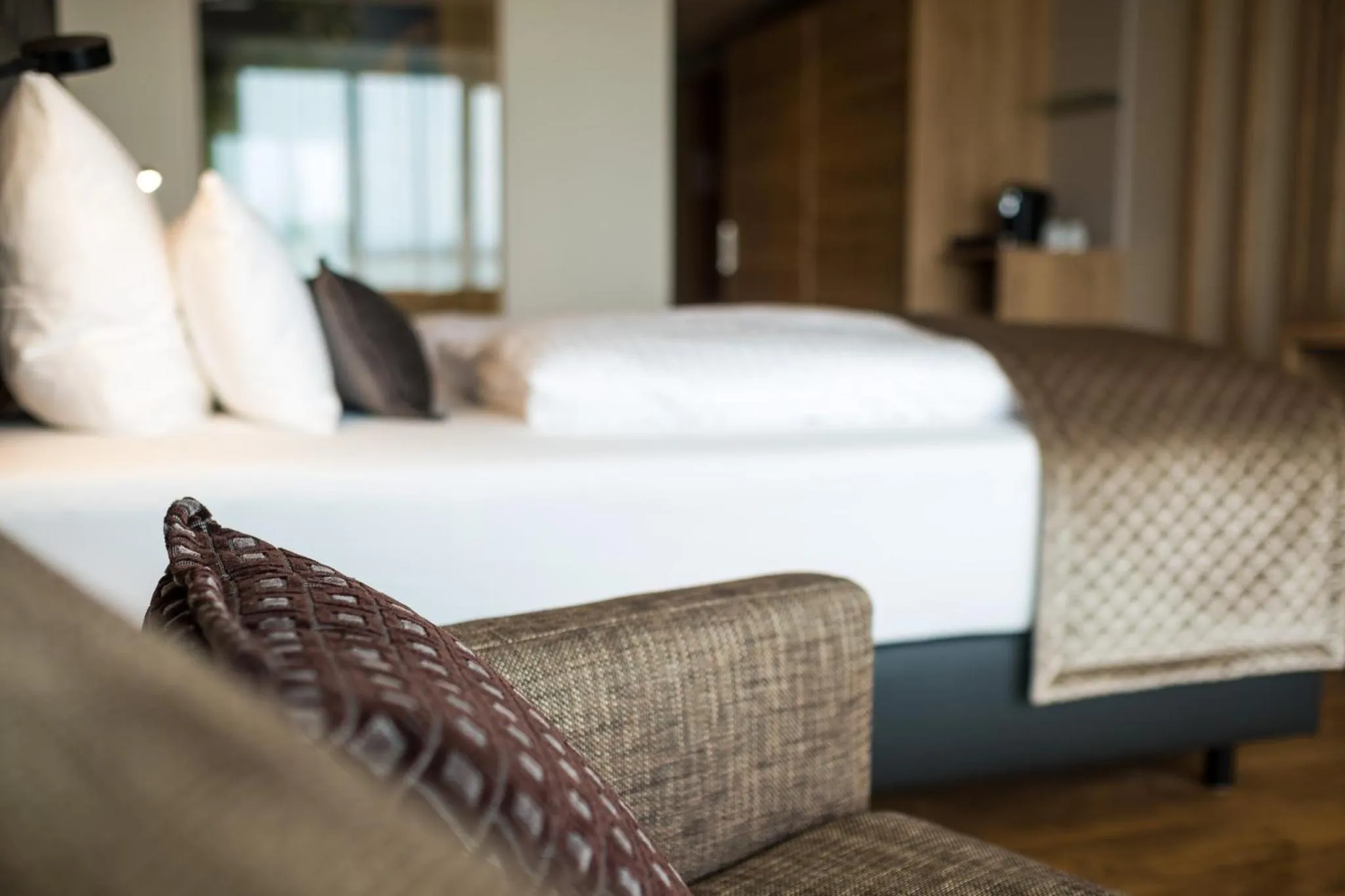 Bed in Rebhan's Business und Wellness Hotel