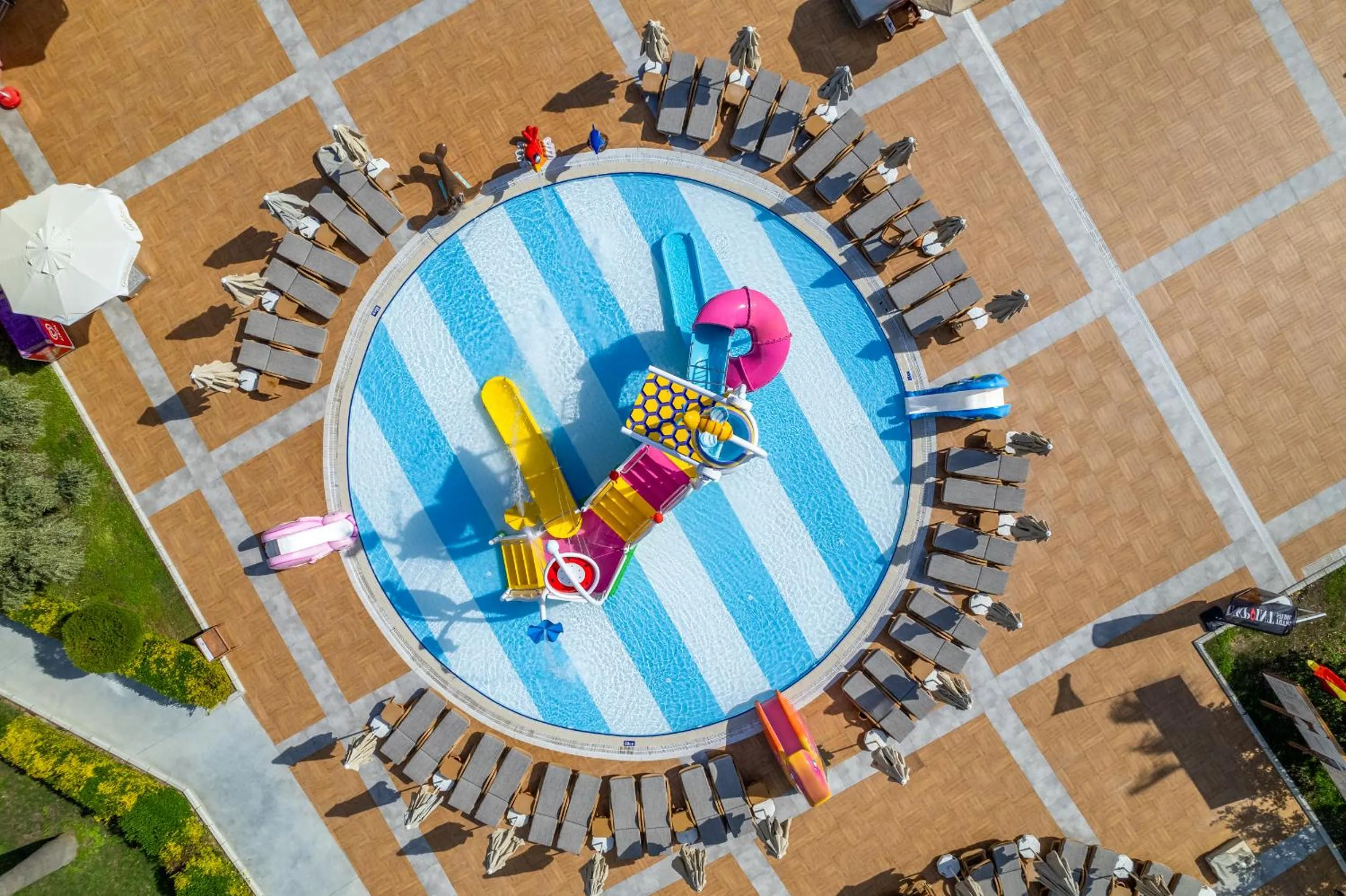 Aqua park in Royal Garden Beach Hotel