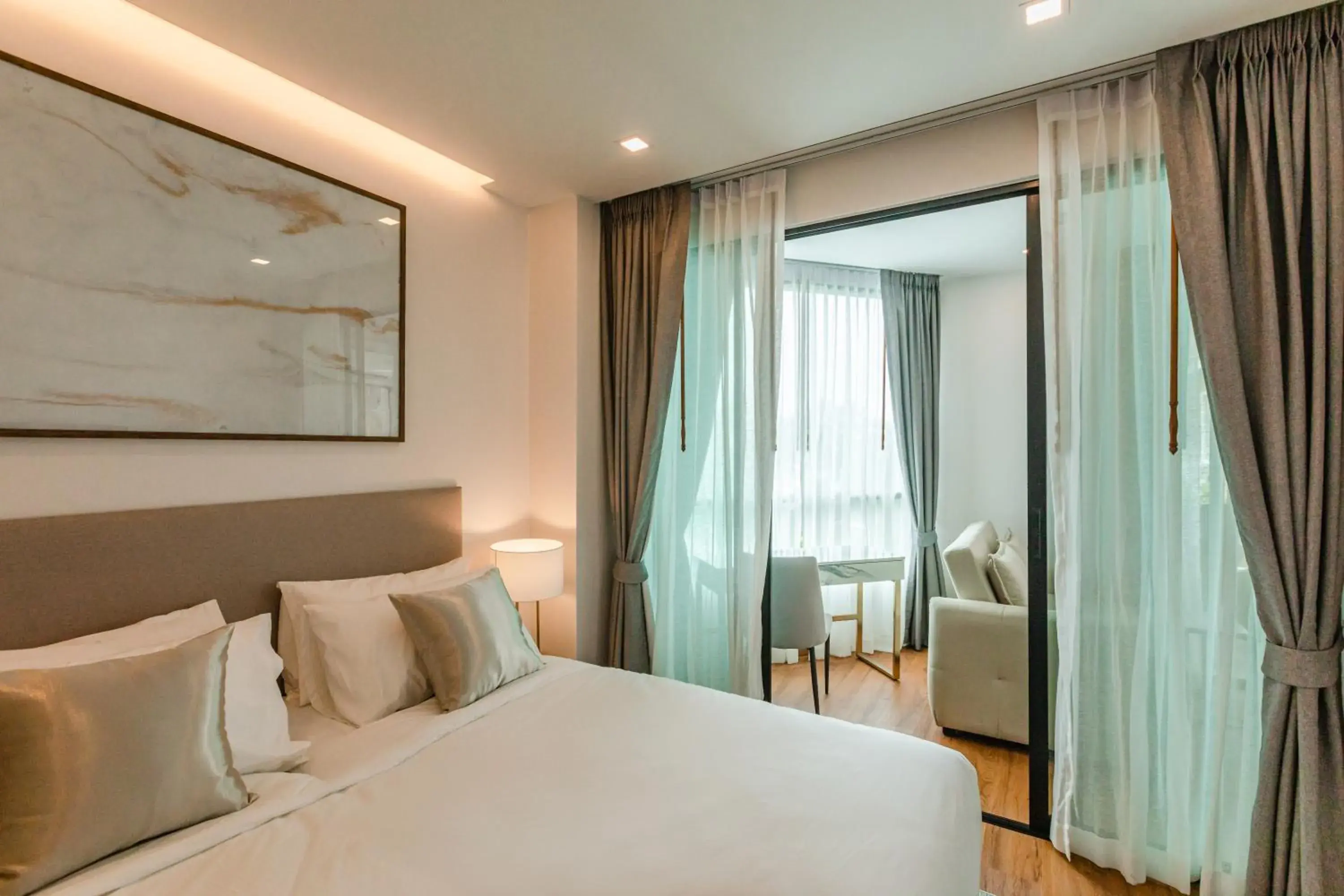 Living room, Bed in The Proud Rawai Resort Living room, Bed in The Proud Rawai Resort