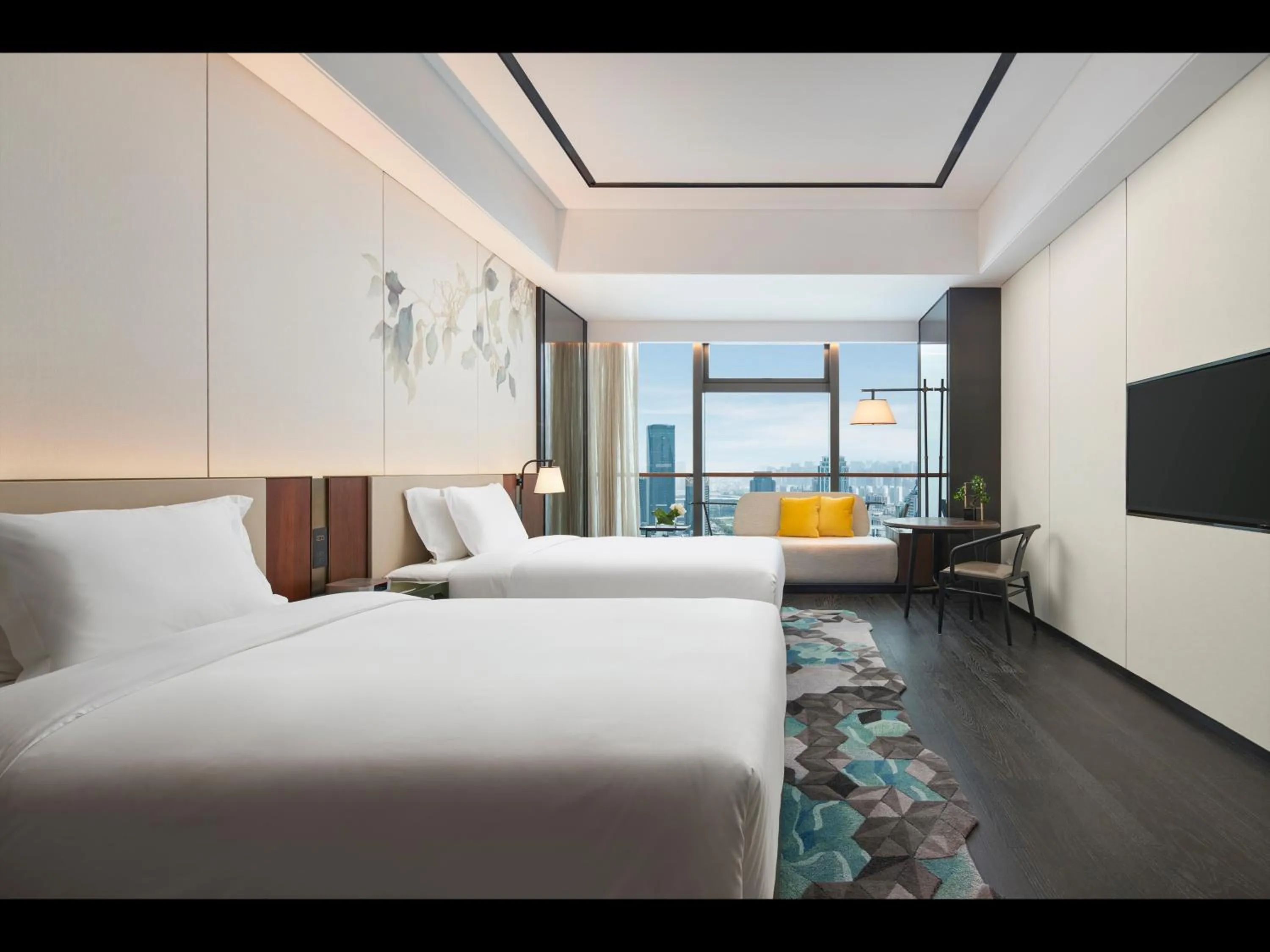 Standard Double Room with Two Double Beds in Hotel Indigo Suzhou Grand Canal by IHG