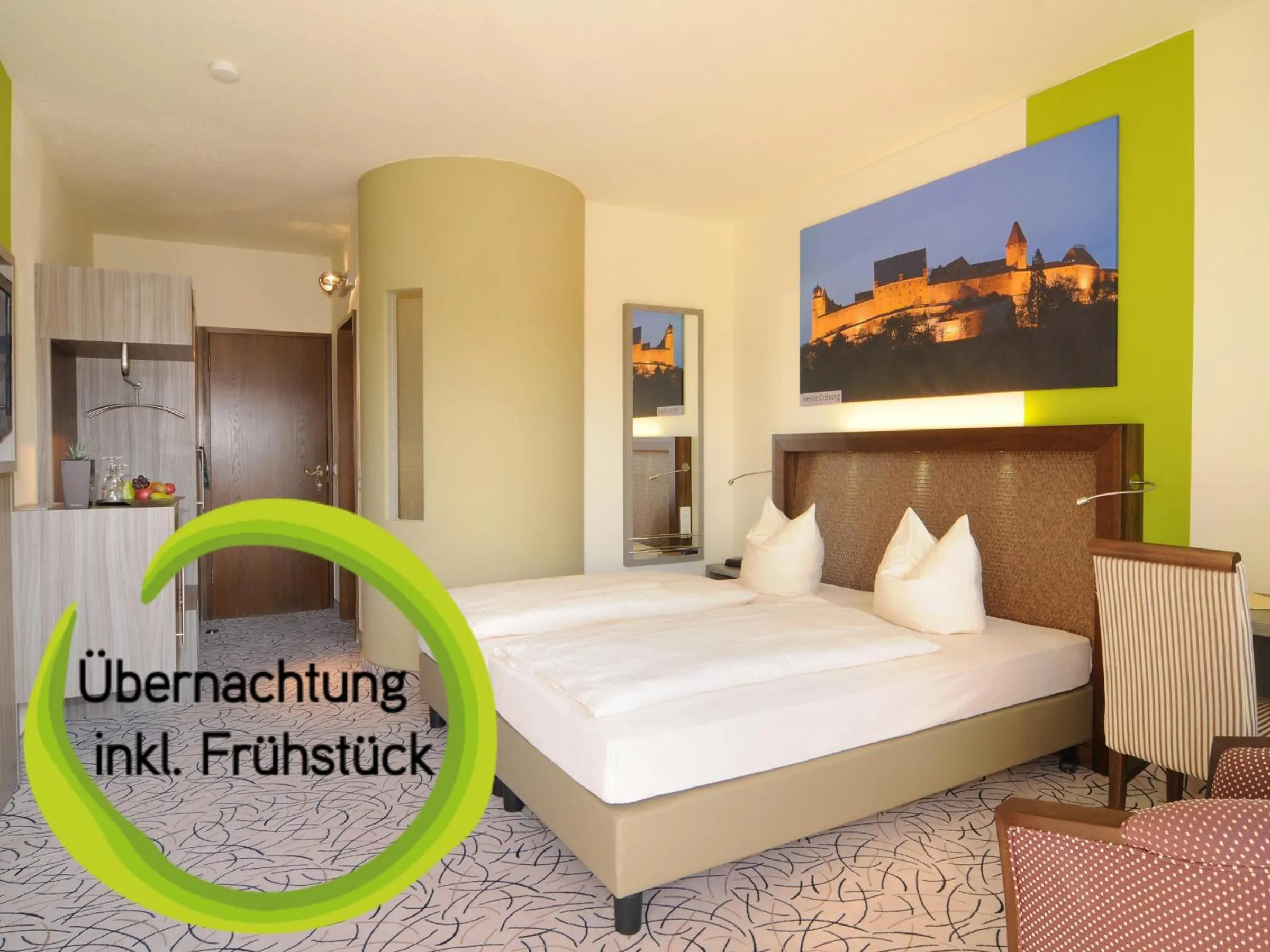 Bedroom, Bed in Kurhotel Bad Rodach an der ThermeNatur