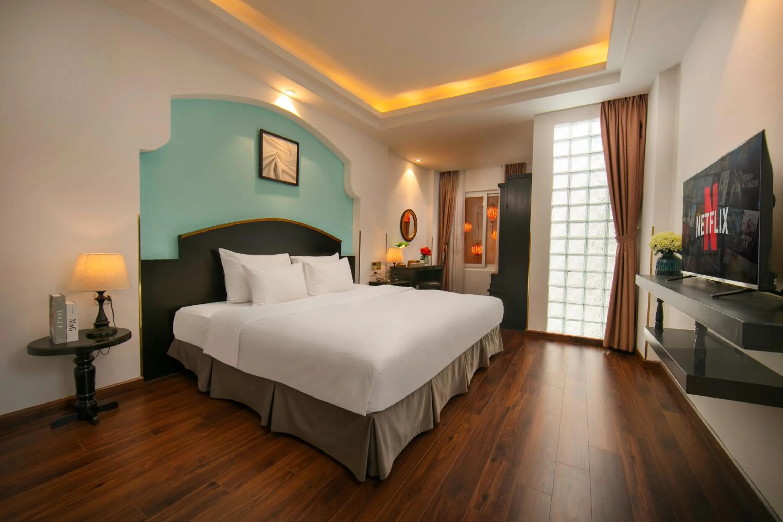 Bed in Hanoi Harmonia Hotel & Spa