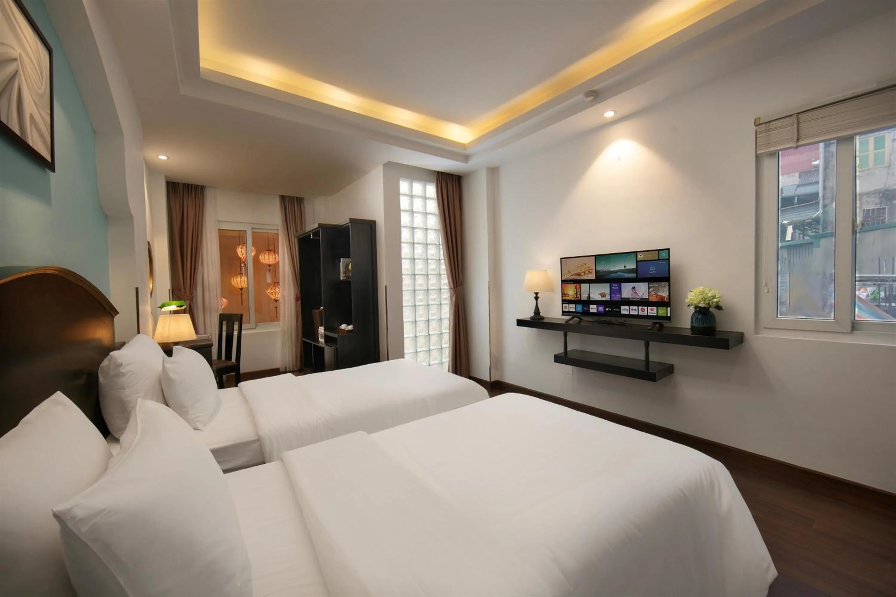 Bed in Hanoi Harmonia Hotel & Spa