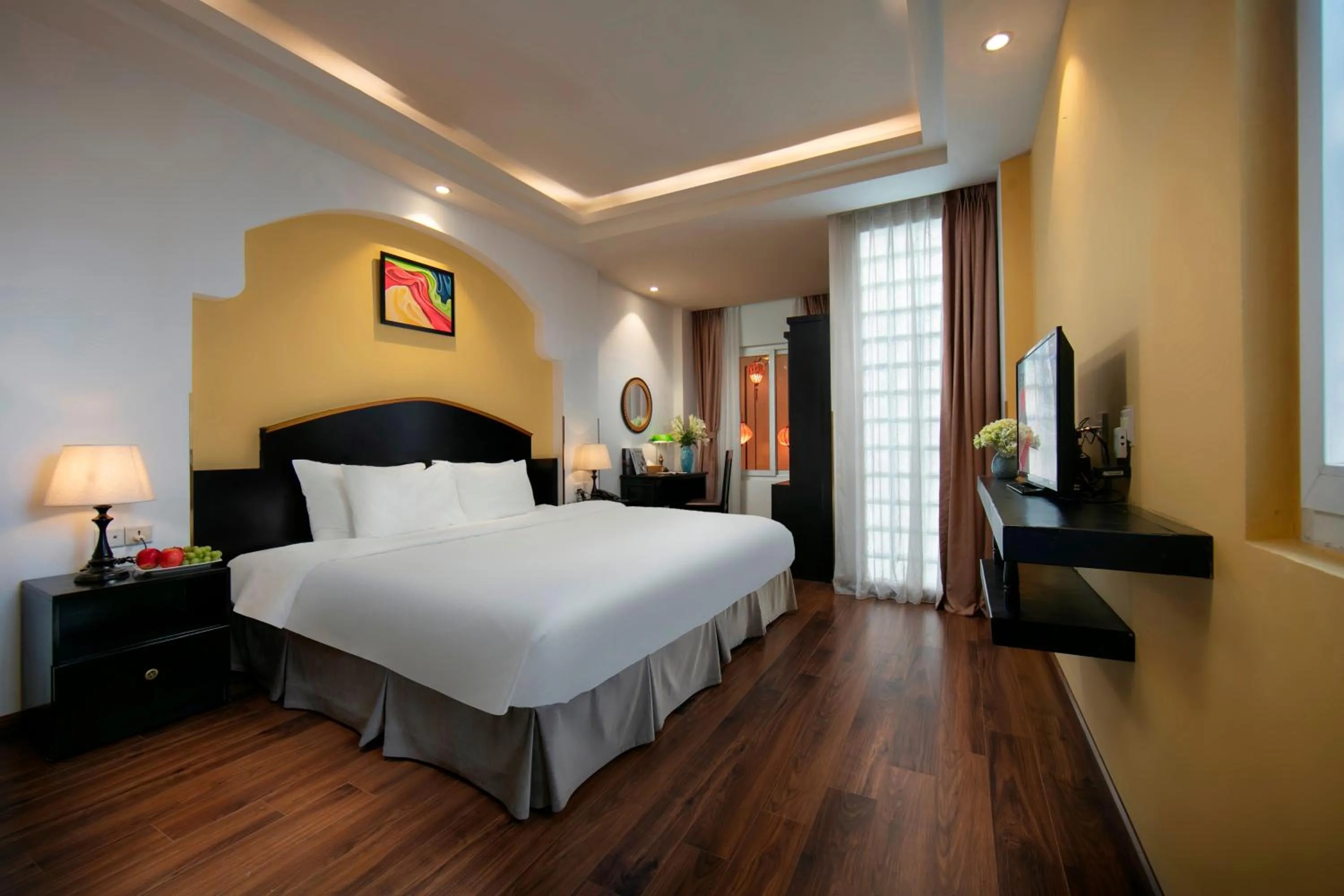 Bed in Hanoi Harmonia Hotel & Spa