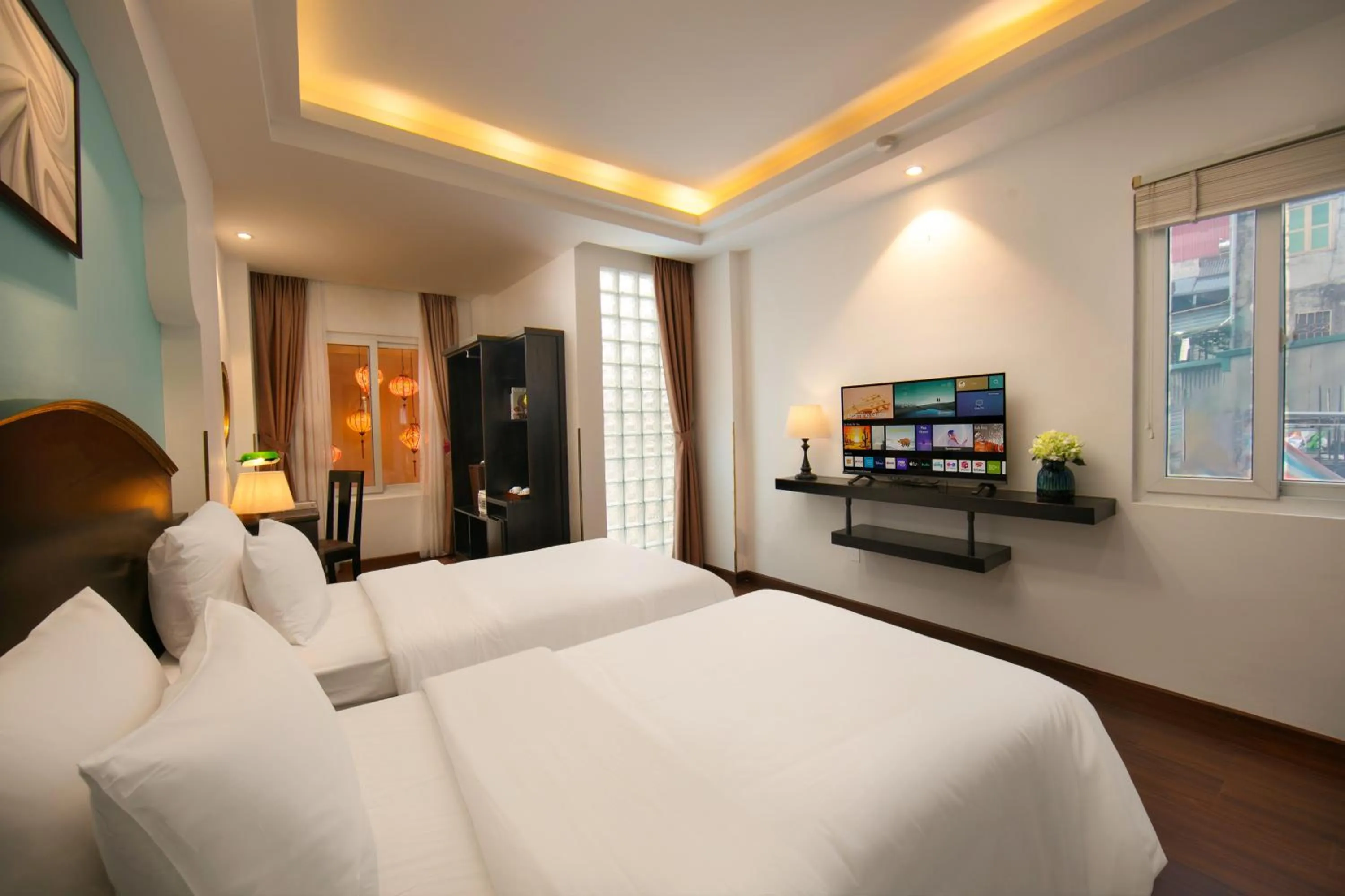Bed in Hanoi Harmonia Hotel & Spa