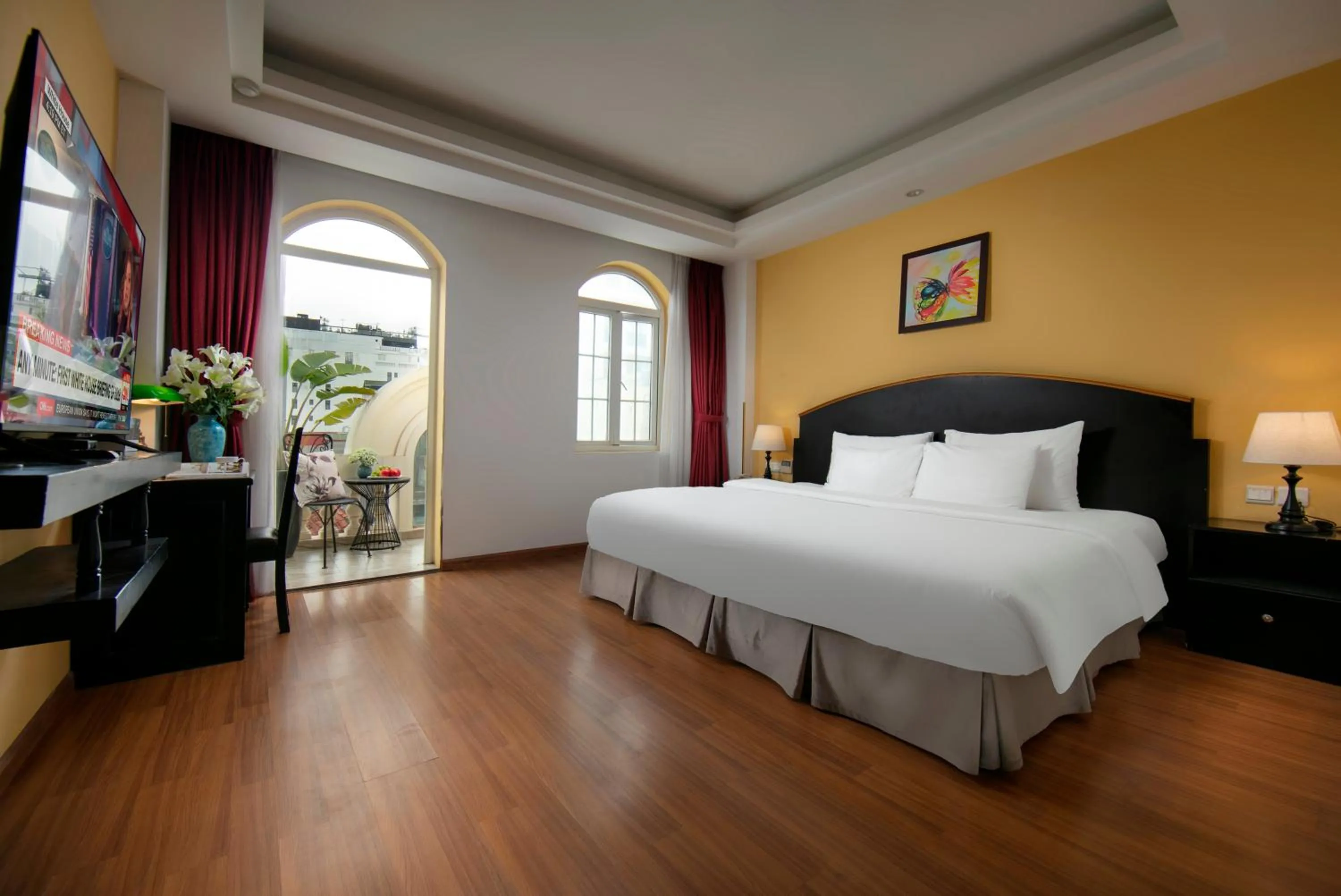 Bed in Hanoi Harmonia Hotel & Spa