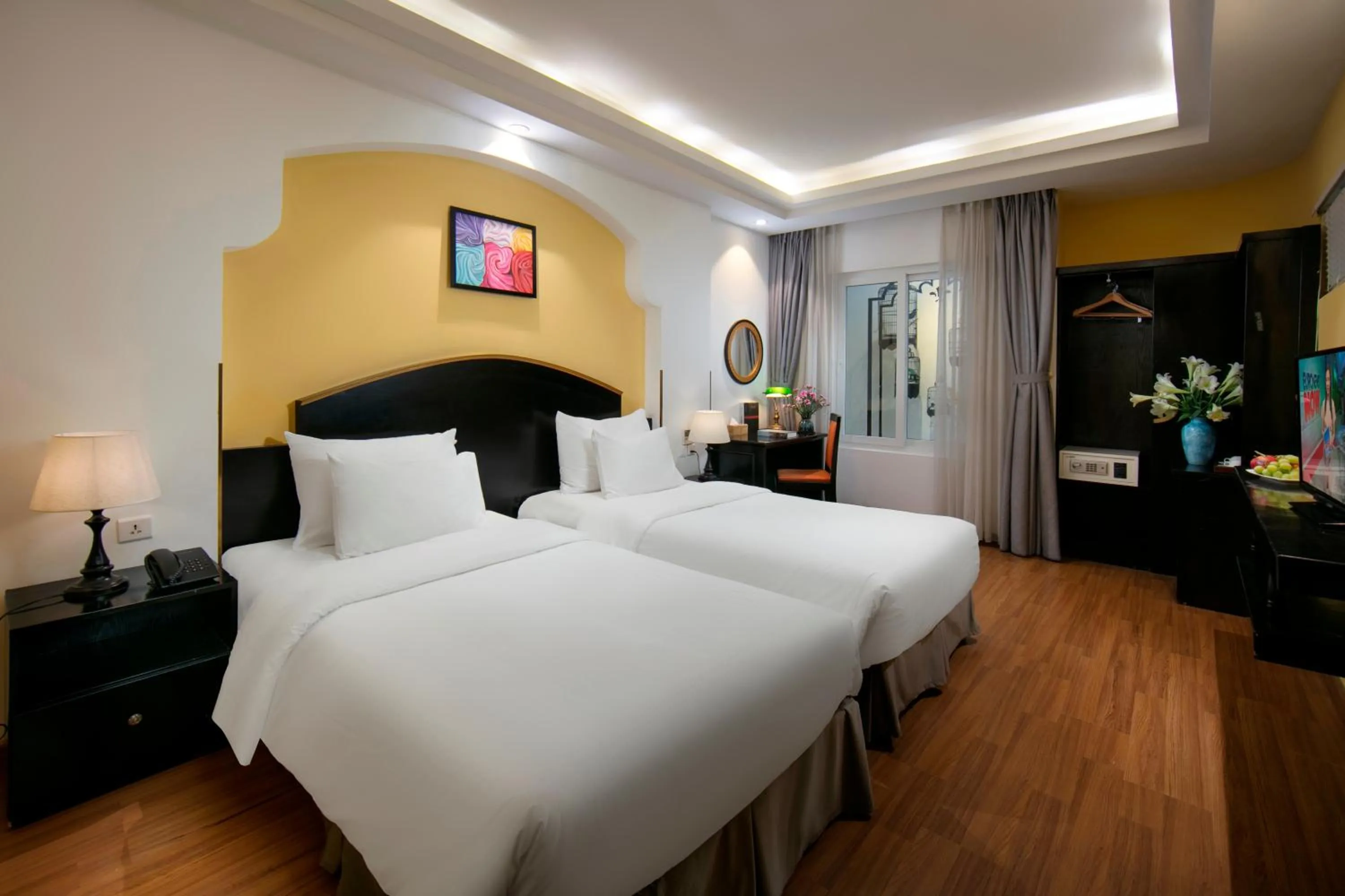 Bed in Hanoi Harmonia Hotel & Spa