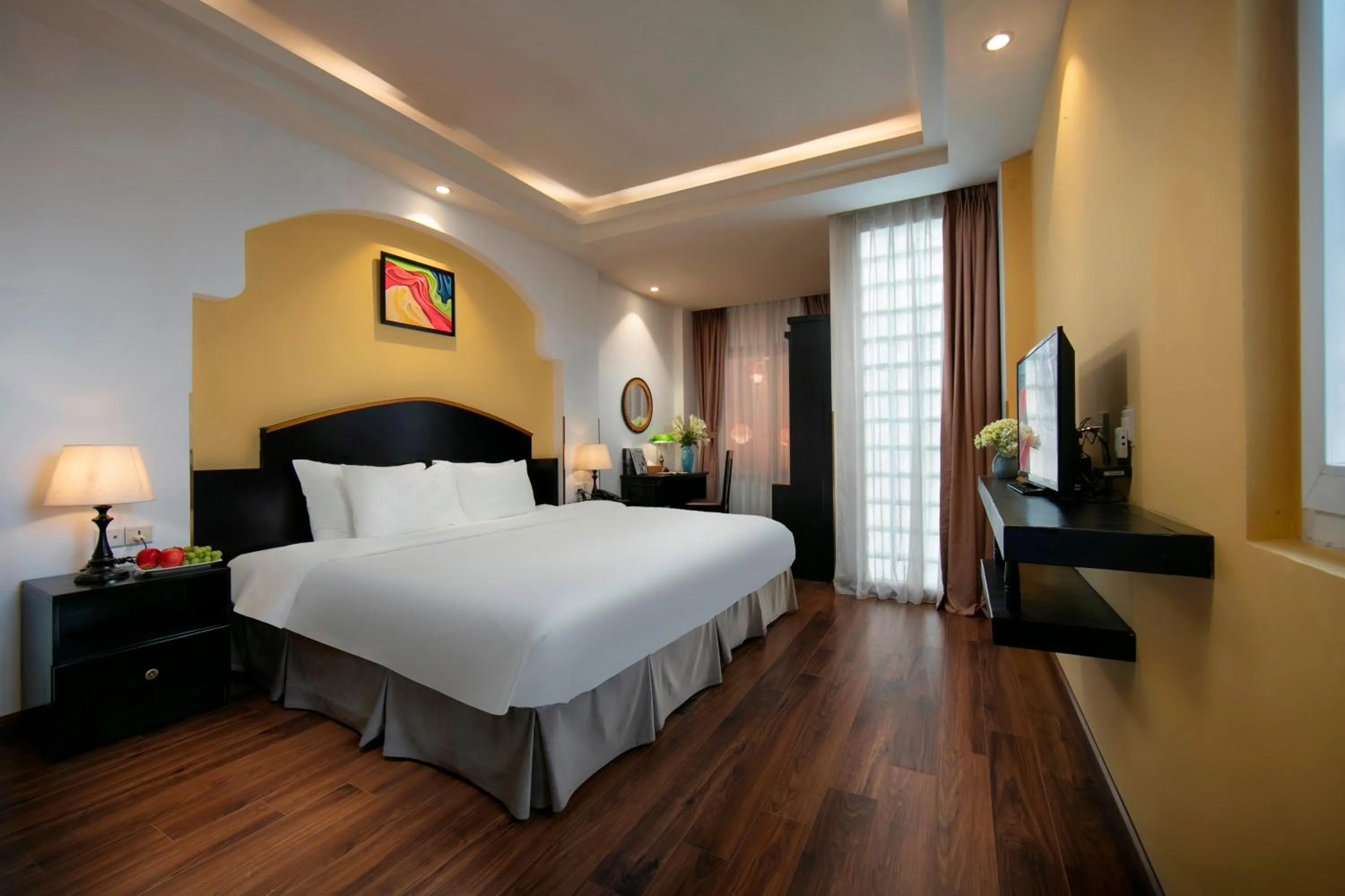 Bed in Hanoi Harmonia Hotel & Spa