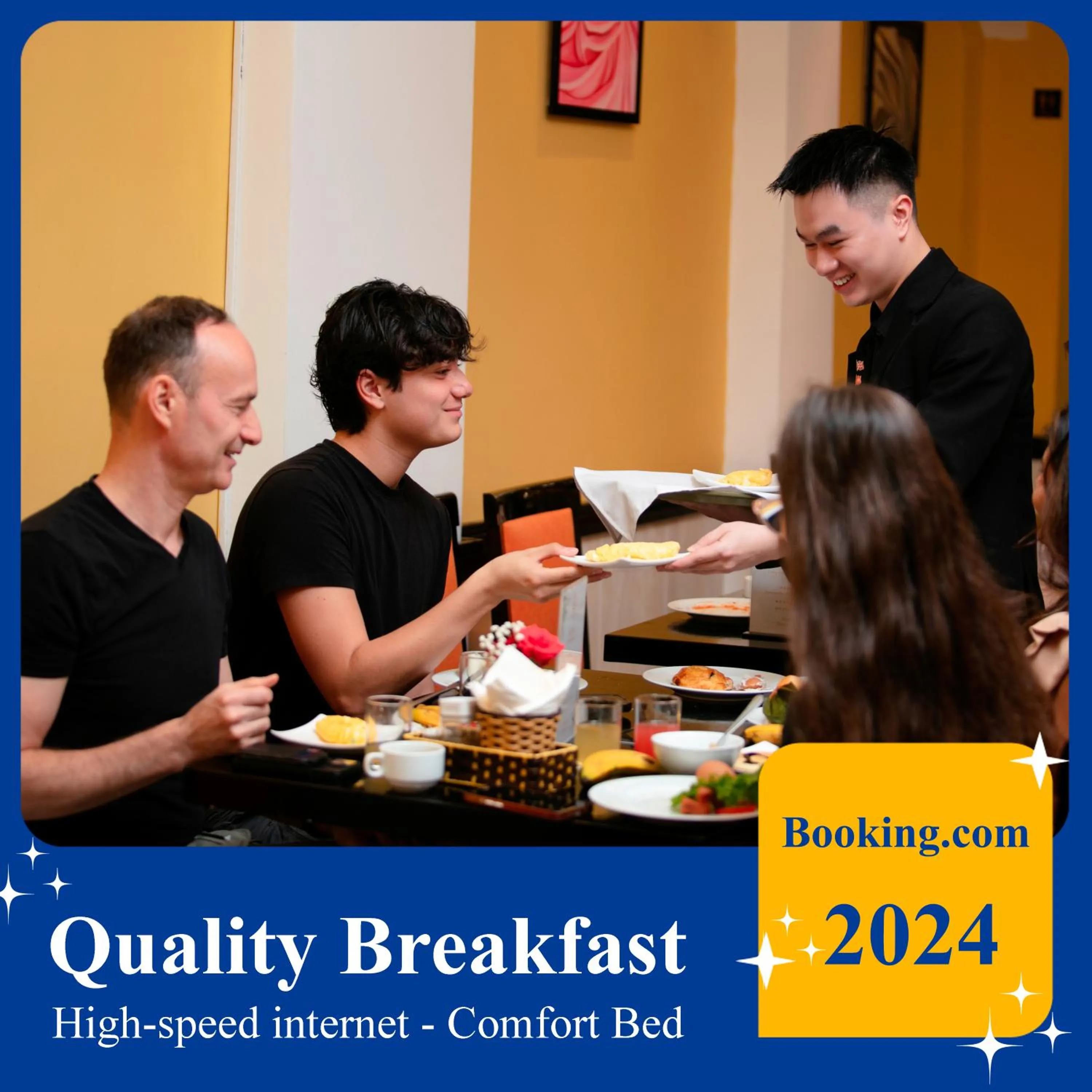 Buffet breakfast in Hanoi Harmonia Hotel & Spa