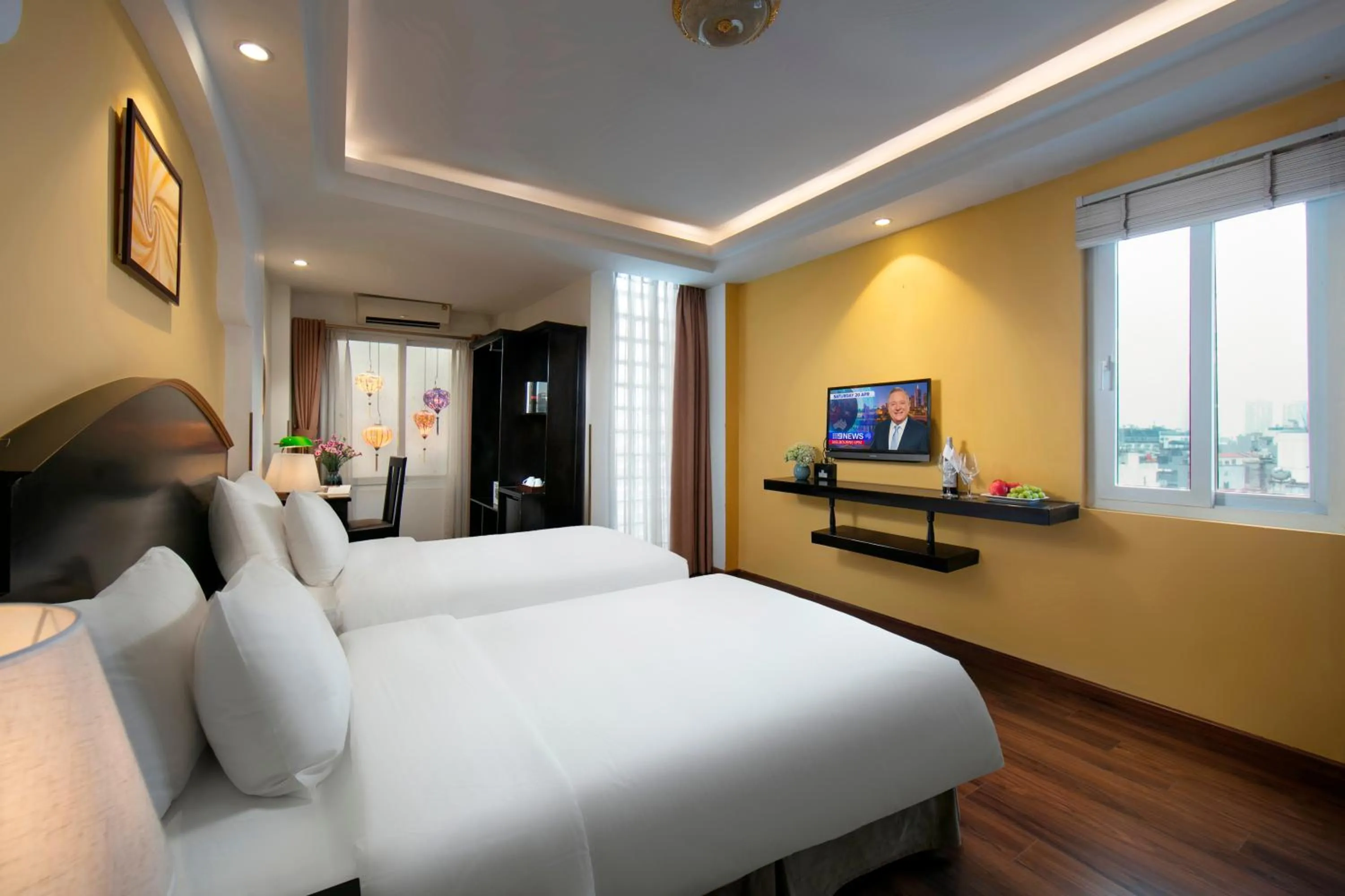 Bed in Hanoi Harmonia Hotel & Spa