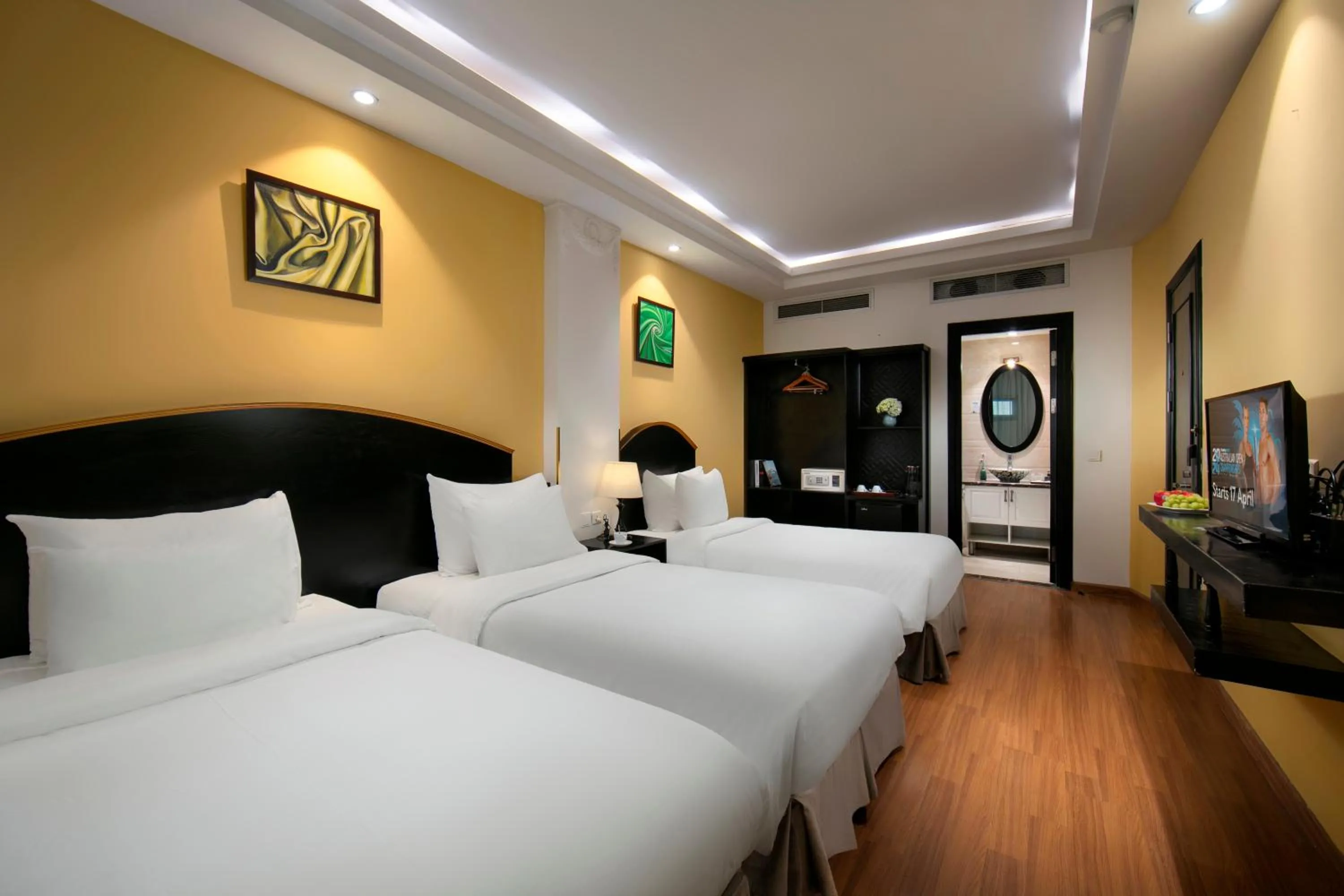 Bed in Hanoi Harmonia Hotel & Spa