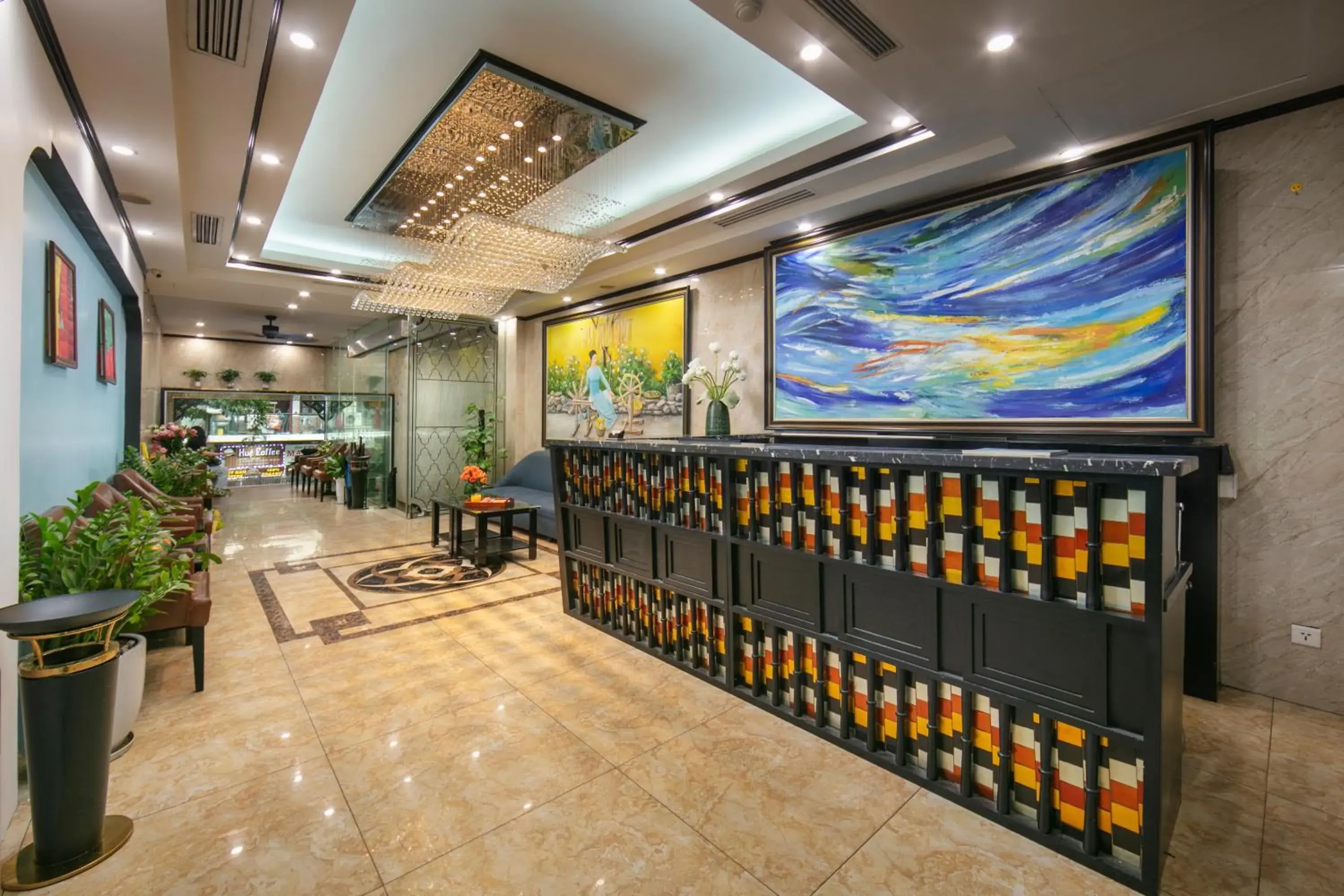 Lobby or reception in Hanoi Harmonia Hotel & Spa Lobby or reception in Hanoi Harmonia Hotel & Spa