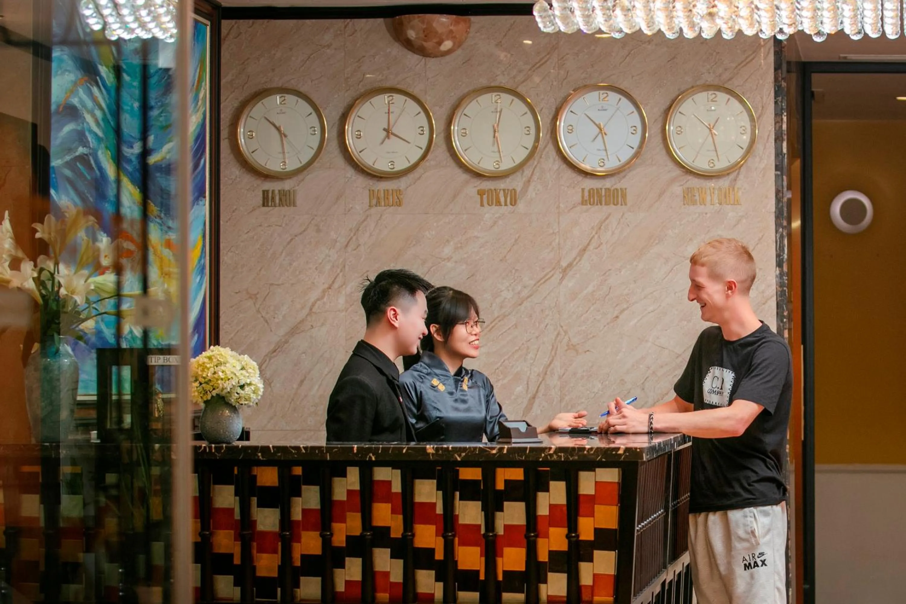 Lobby or reception in Hanoi Harmonia Hotel & Spa