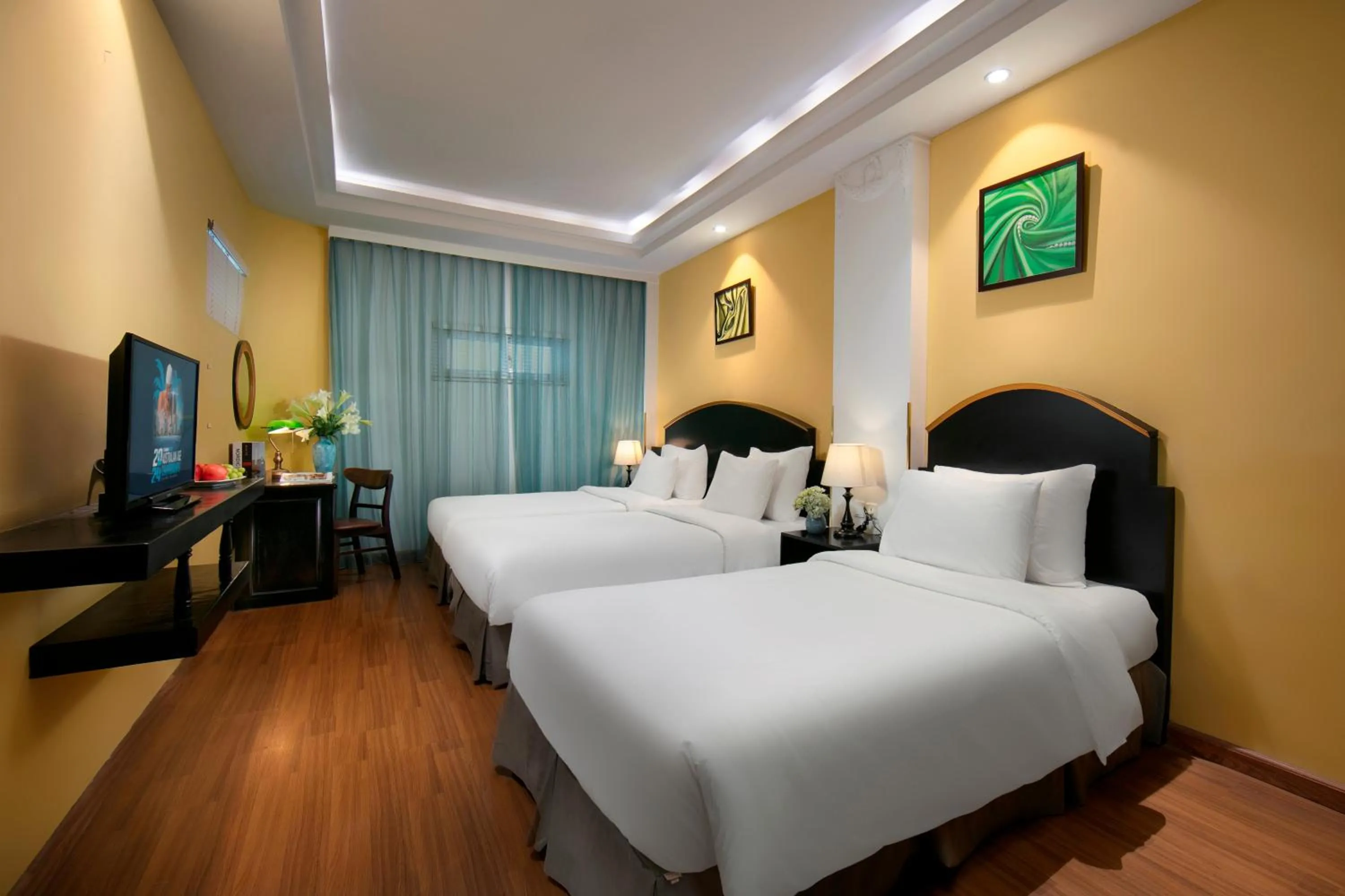 Bed in Hanoi Harmonia Hotel & Spa