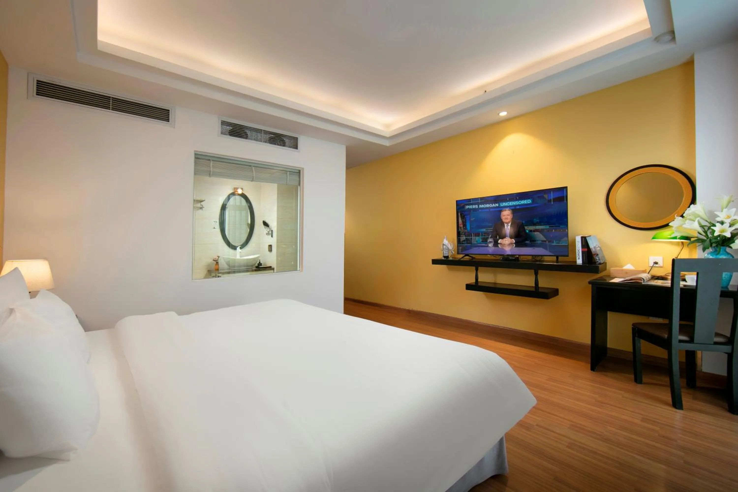 Bed in Hanoi Harmonia Hotel & Spa