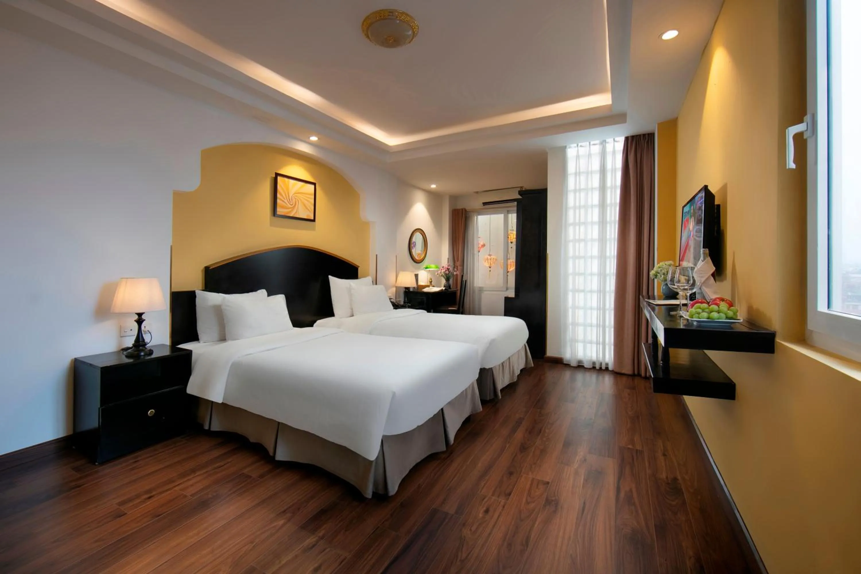 Bed in Hanoi Harmonia Hotel & Spa