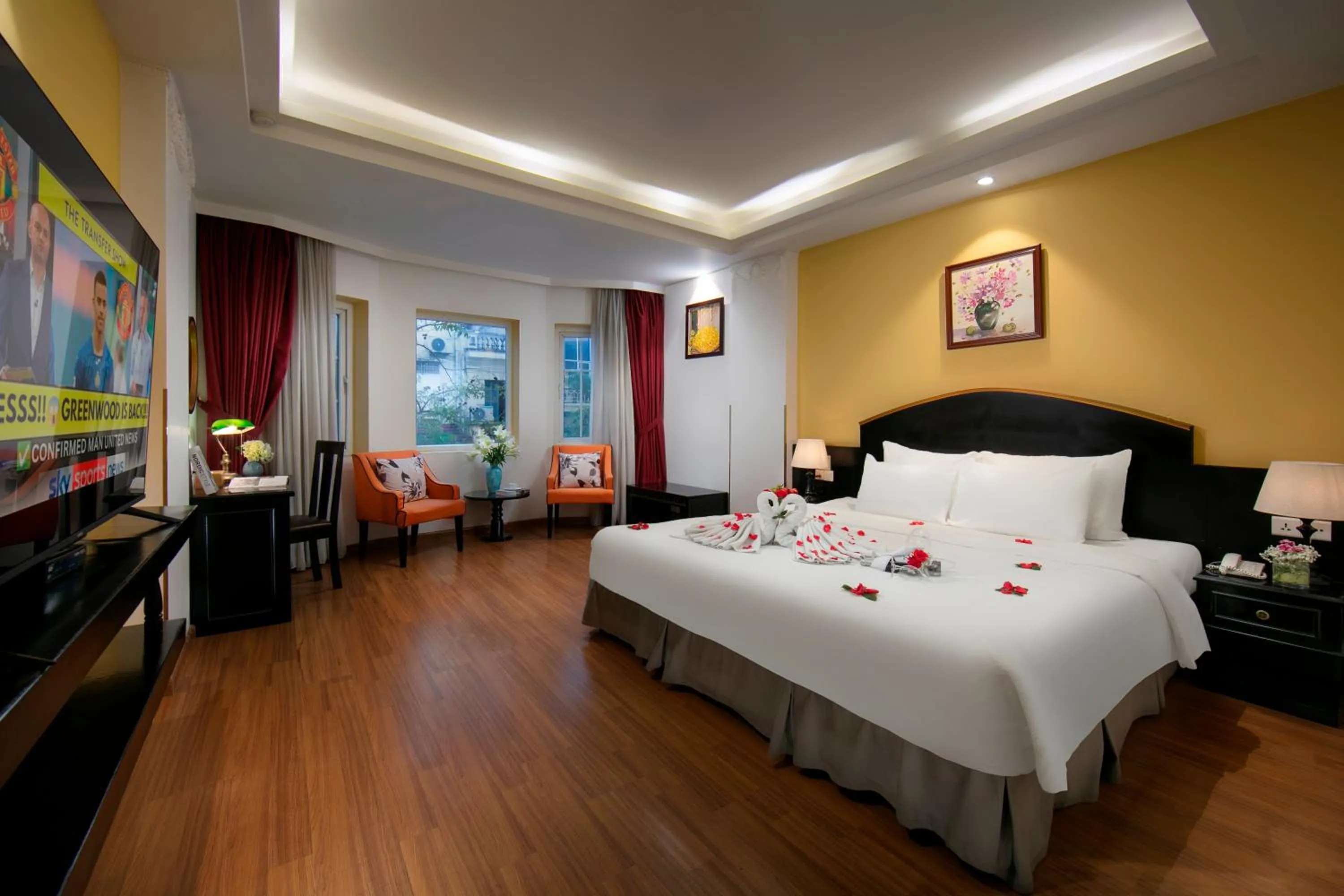 Bed in Hanoi Harmonia Hotel & Spa