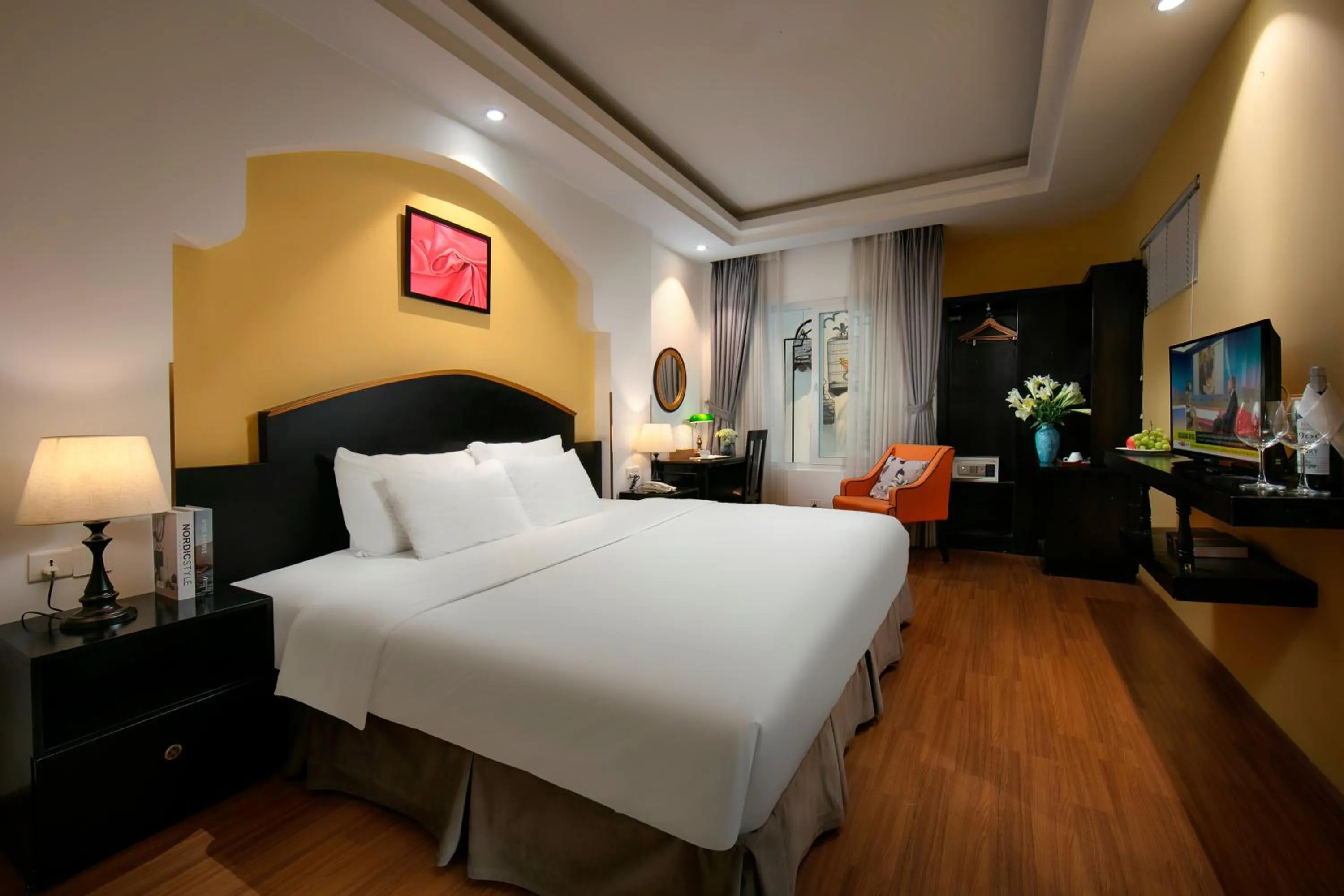 Bedroom, Bed in Hanoi Harmonia Hotel & Spa