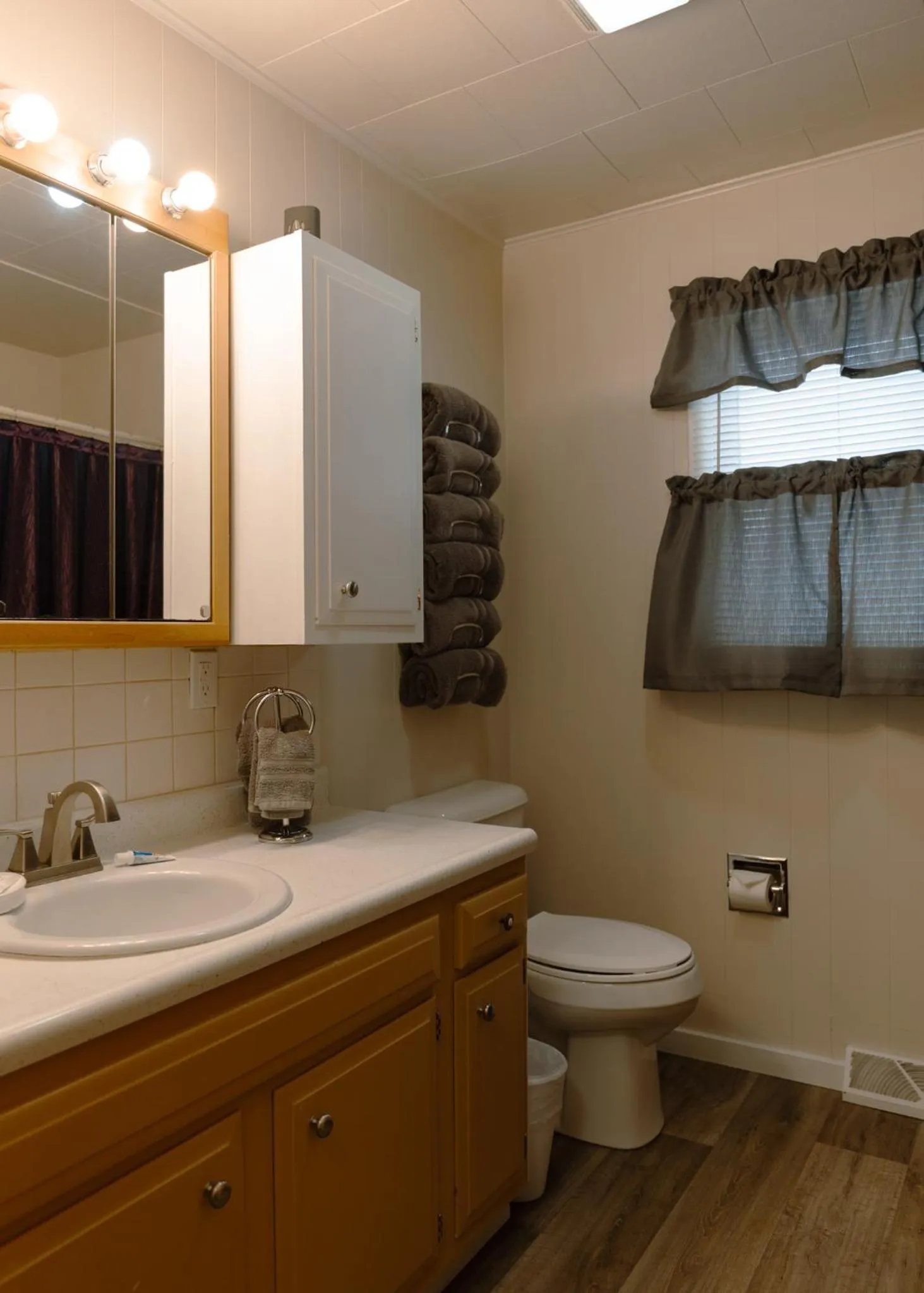 Toilet in East Side Motel & Cabins