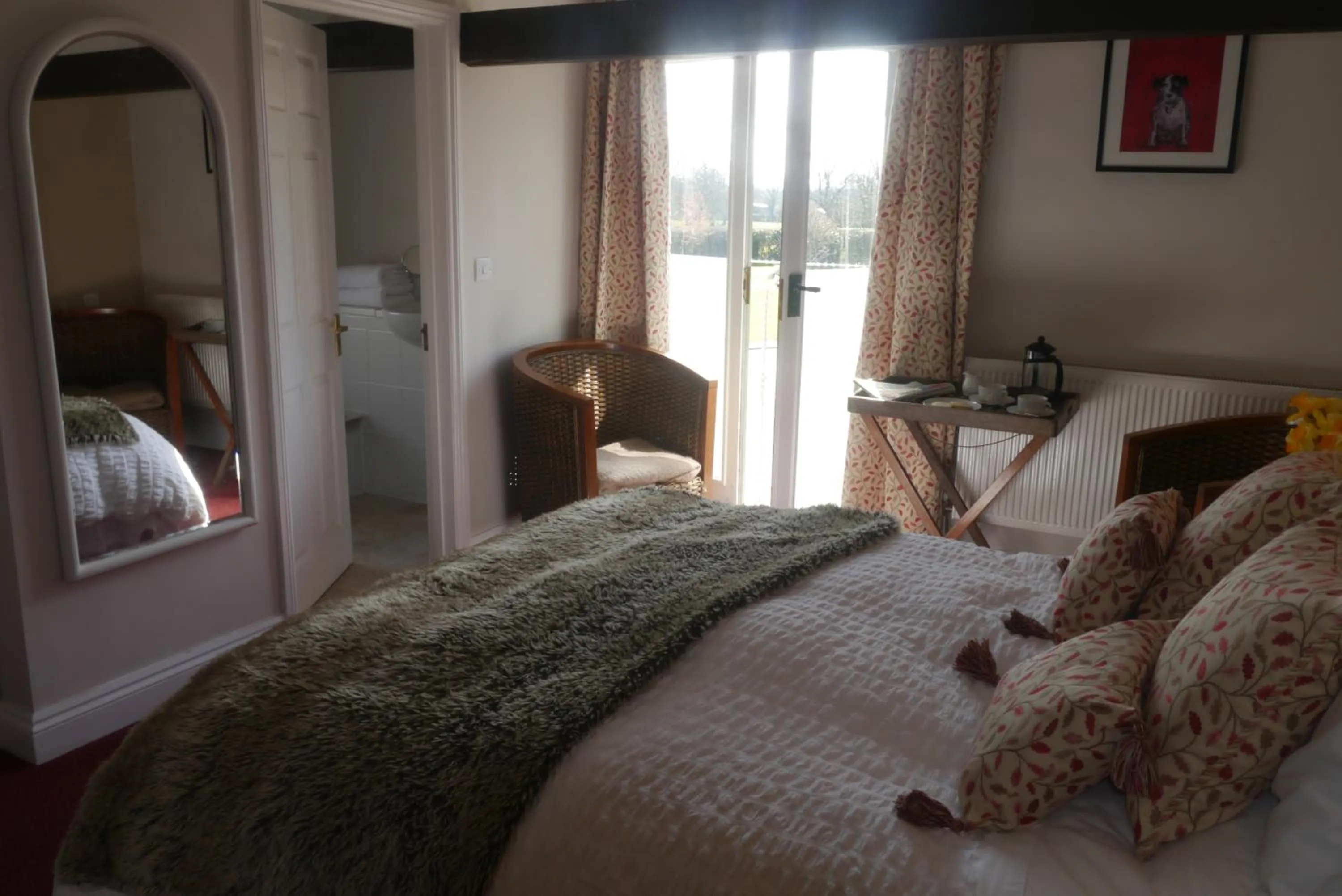 Bed in The Roebuck Inn