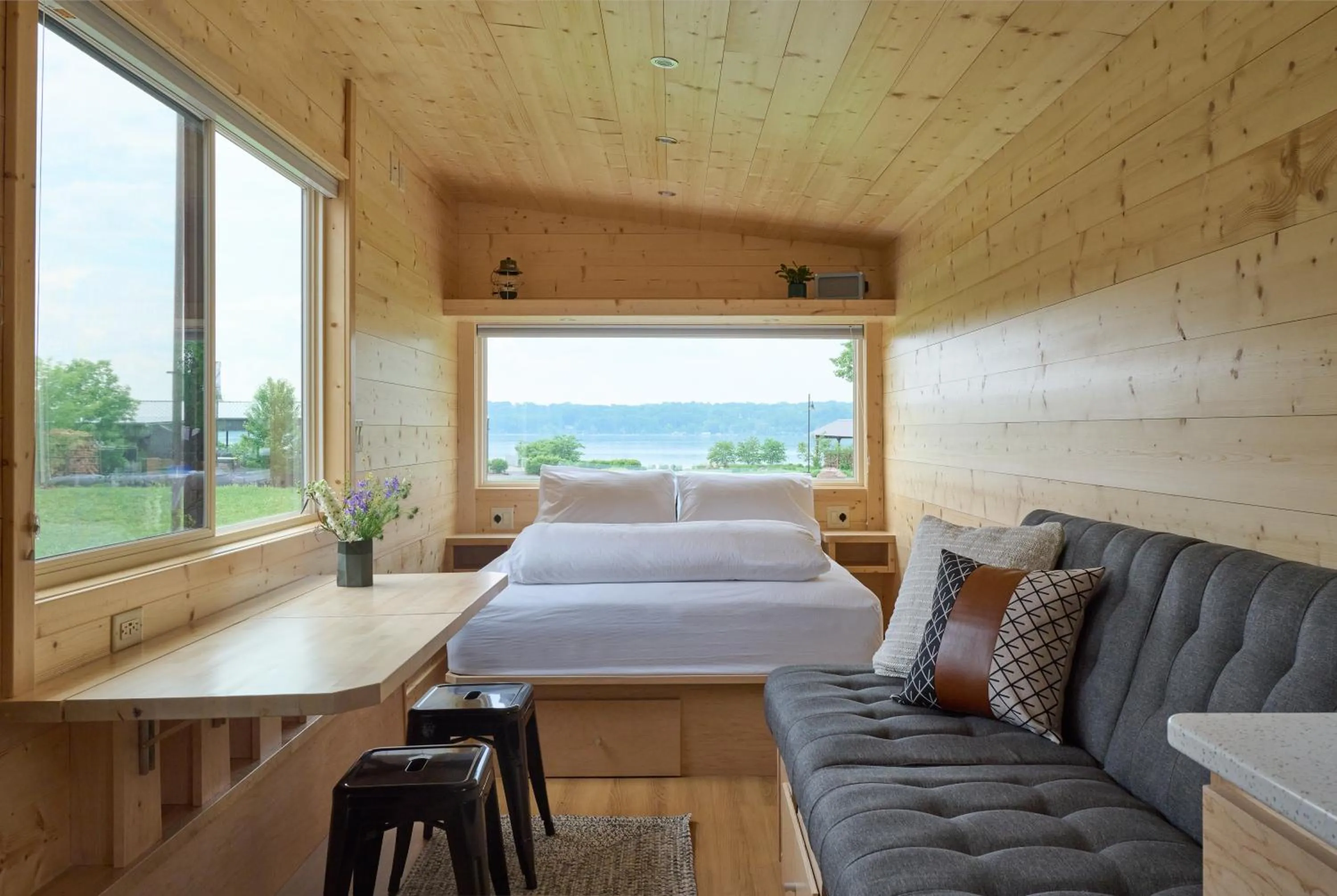 River view, Bed in Hutton Brickyards Riverfront Hotel & Venue