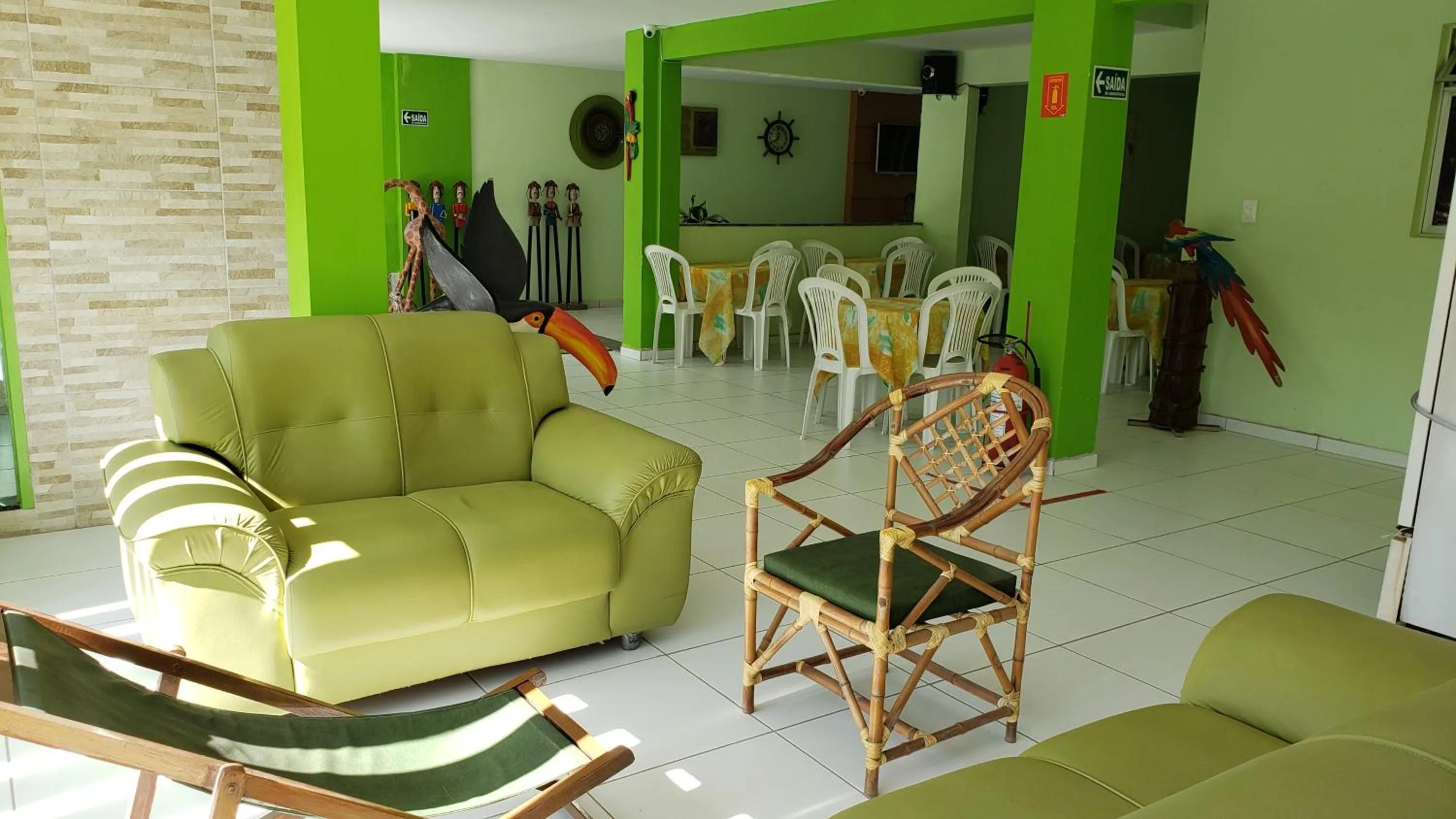 Living room in Pousada Ouriço
