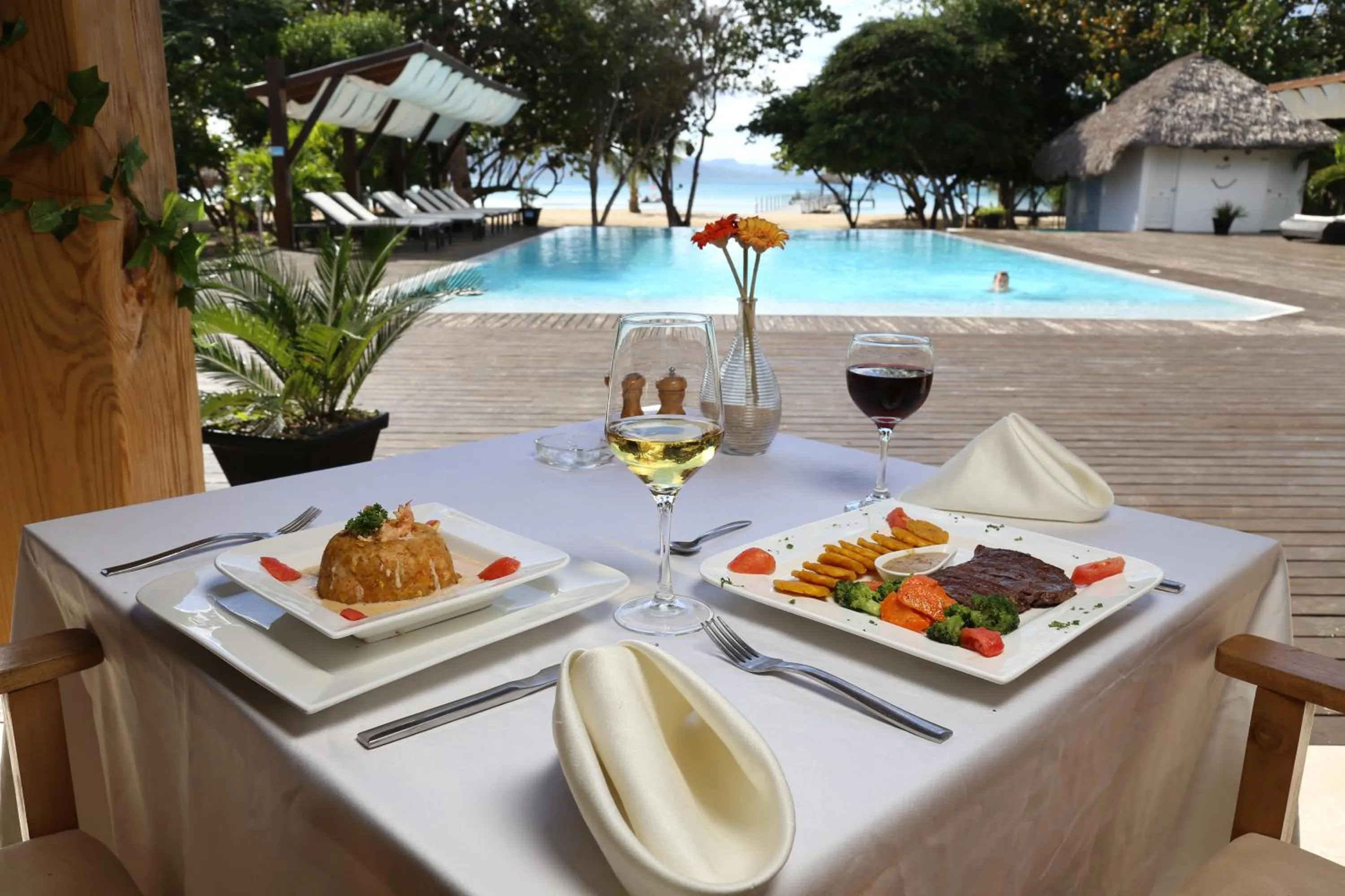 Restaurant/places to eat in Punta Rucia Lodge Hotel Boutique & Spa
