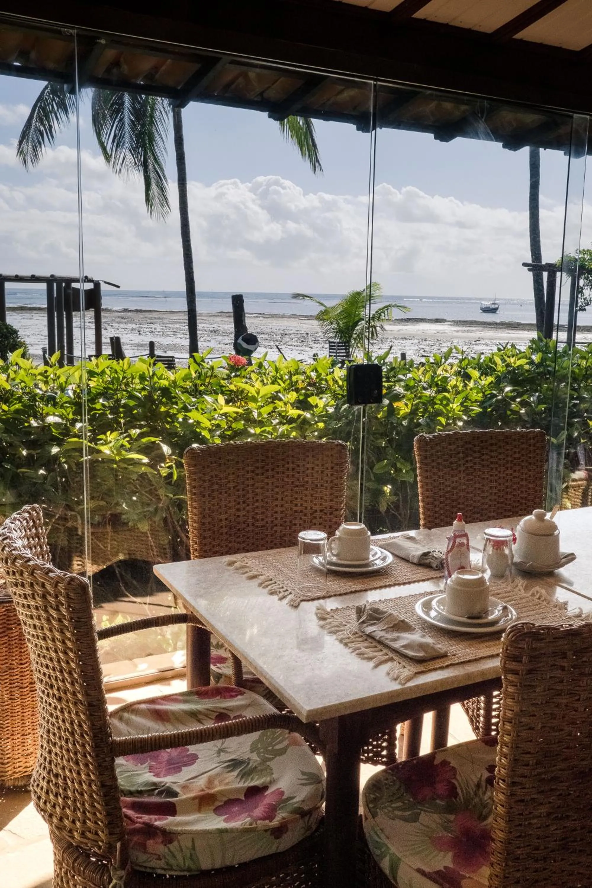 Patio in Hotel Porto do Zimbo