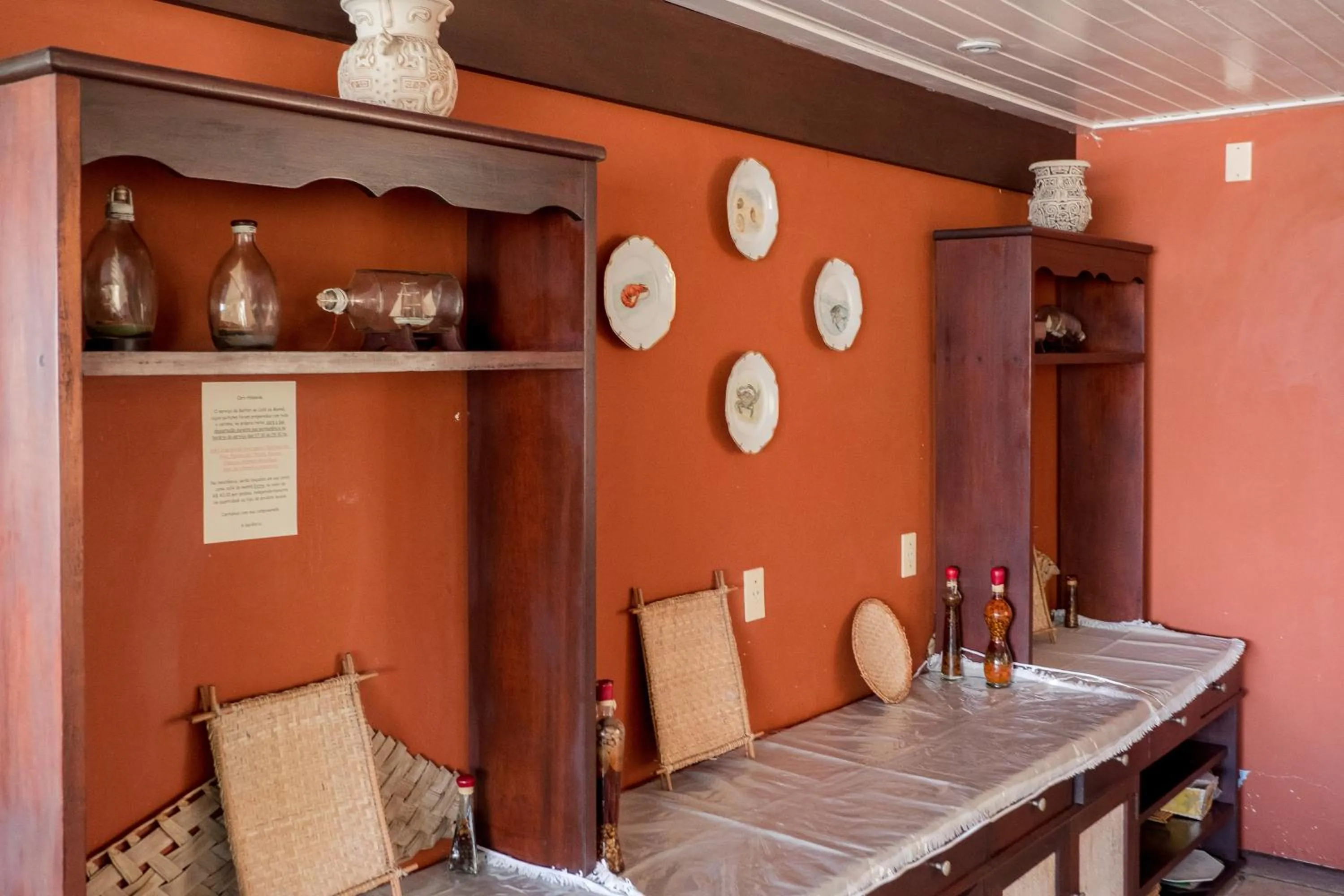 Seating area in Hotel Porto do Zimbo